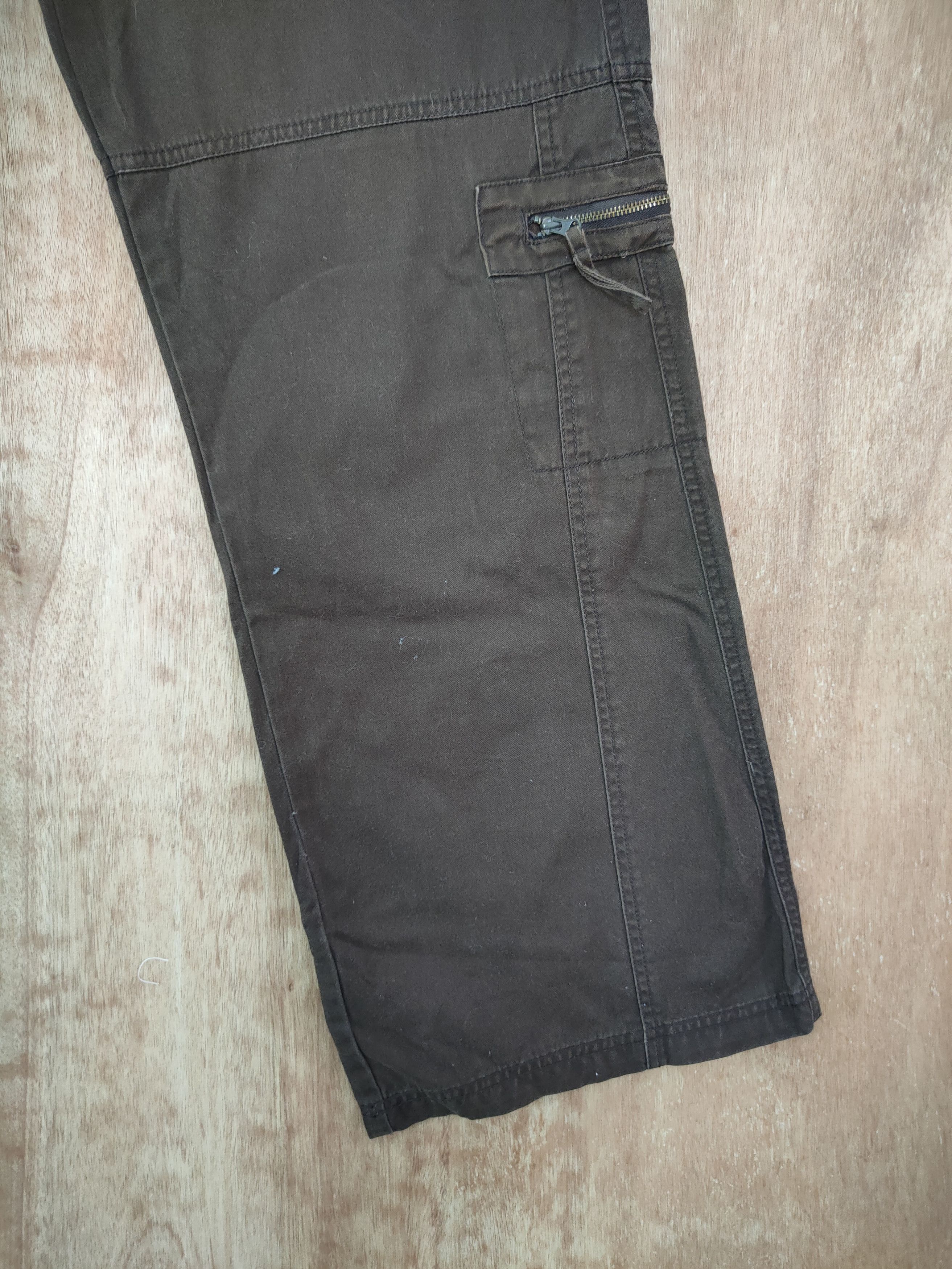 Japanese Brand DL Natural Reflection brown vintage cargo pants #943 Size 36" / US 14 / IT 50 - 3 Thumbnail