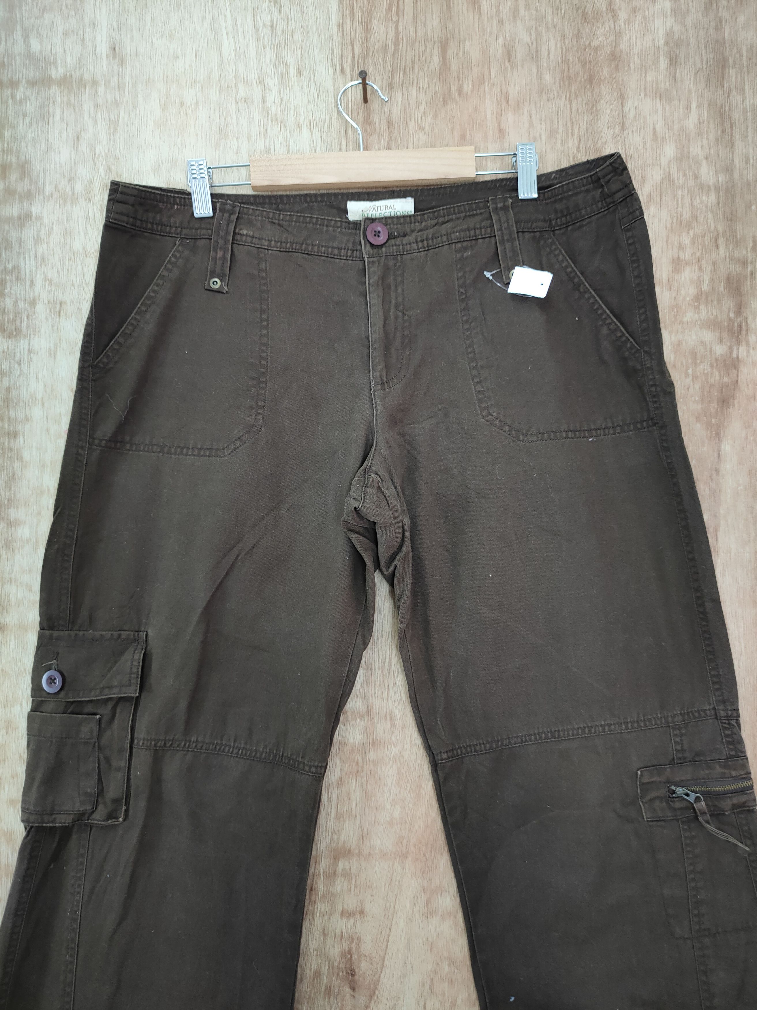 Japanese Brand DL Natural Reflection brown vintage cargo pants #943 Size 36" / US 14 / IT 50 - 4 Thumbnail