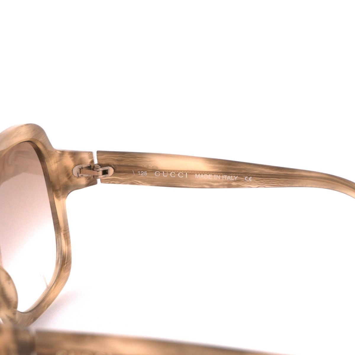 Gucci Vintage Gucci GG1158S Gold Logo Brown Sunglasses Size ONE SIZE - 4 Thumbnail