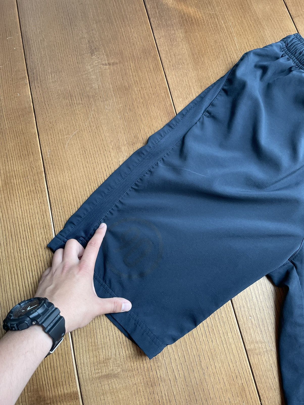 Nike × Vintage Vintage Nike Y2K Swoosh Drill Nylon Shorts Size M Size US 32 / EU 48 - 3 Thumbnail