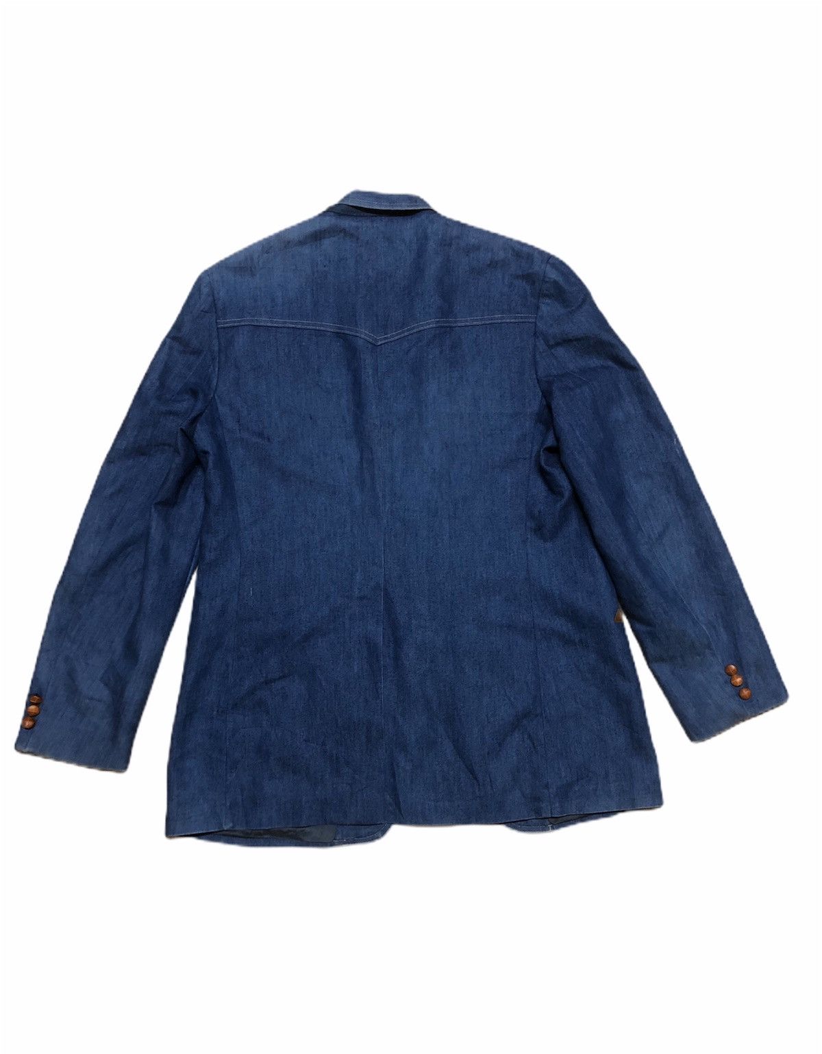 Levi's 🔥Vintage Levi’s for Men Pure Blue INDIGO Overall Coat Large Size 38L - 3 Thumbnail