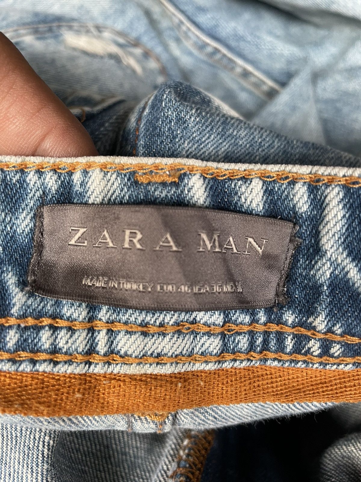 Zara Zara Ziq Zaq Fashion Jeans Size US 37 - 12 Thumbnail