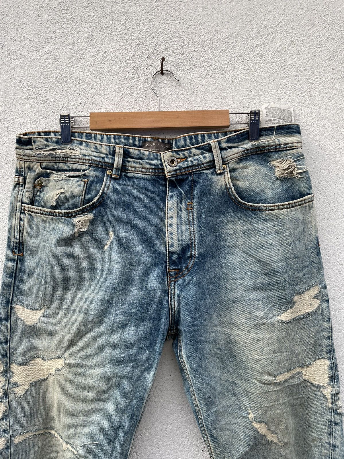 Zara Zara Ziq Zaq Fashion Jeans Size US 37 - 2 Thumbnail