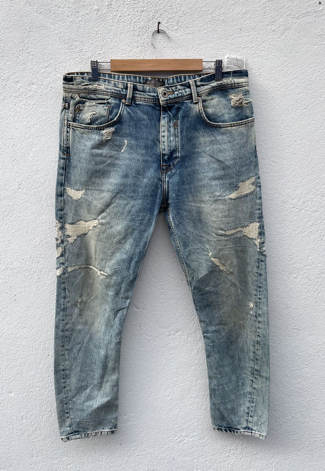 Zara Zara Ziq Zaq Fashion Jeans Size US 37 - 1 Thumbnail