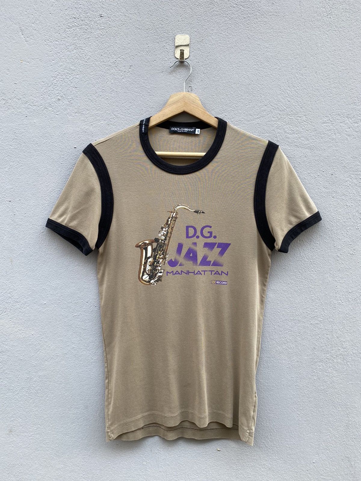 💥RARE💥 DOLCE & GABBANA Jazz Manhattan “DG Record” T-shirt