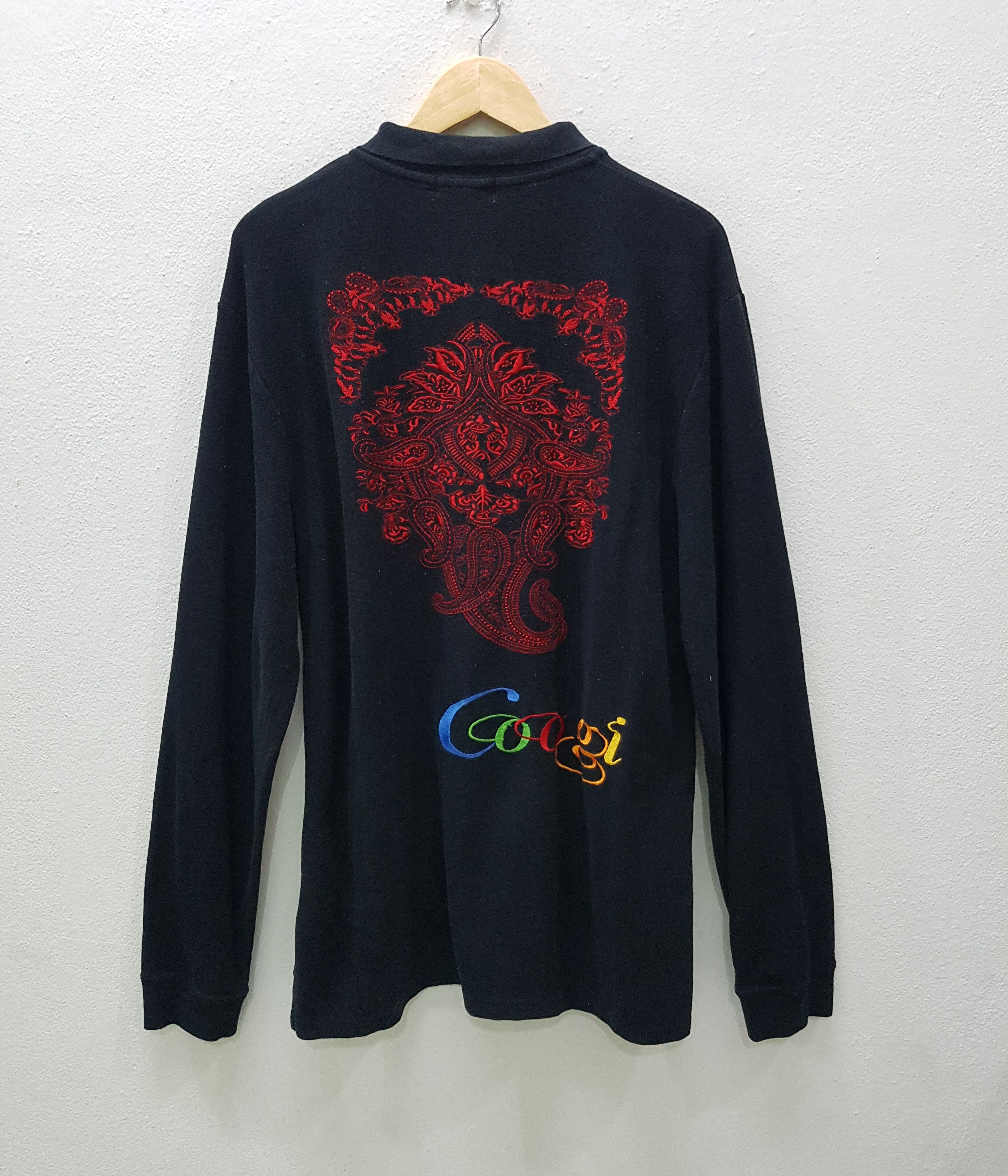 Coogi × Designer × Vintage Coogi Long Sleeve Polo Shirt Embroidery Logo Nice Design Size US XL / EU 56 / 4 - 2 Thumbnail