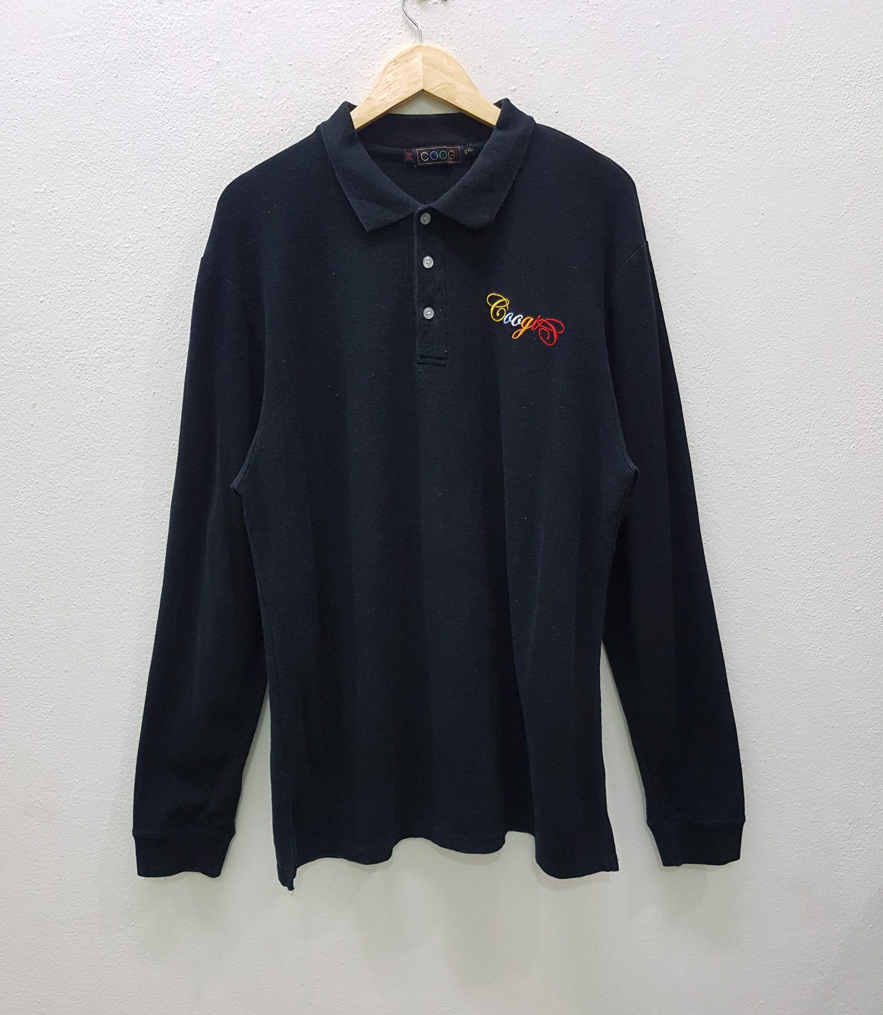 Coogi × Designer × Vintage Coogi Long Sleeve Polo Shirt Embroidery Logo Nice Design Size US XL / EU 56 / 4 - 1 Thumbnail