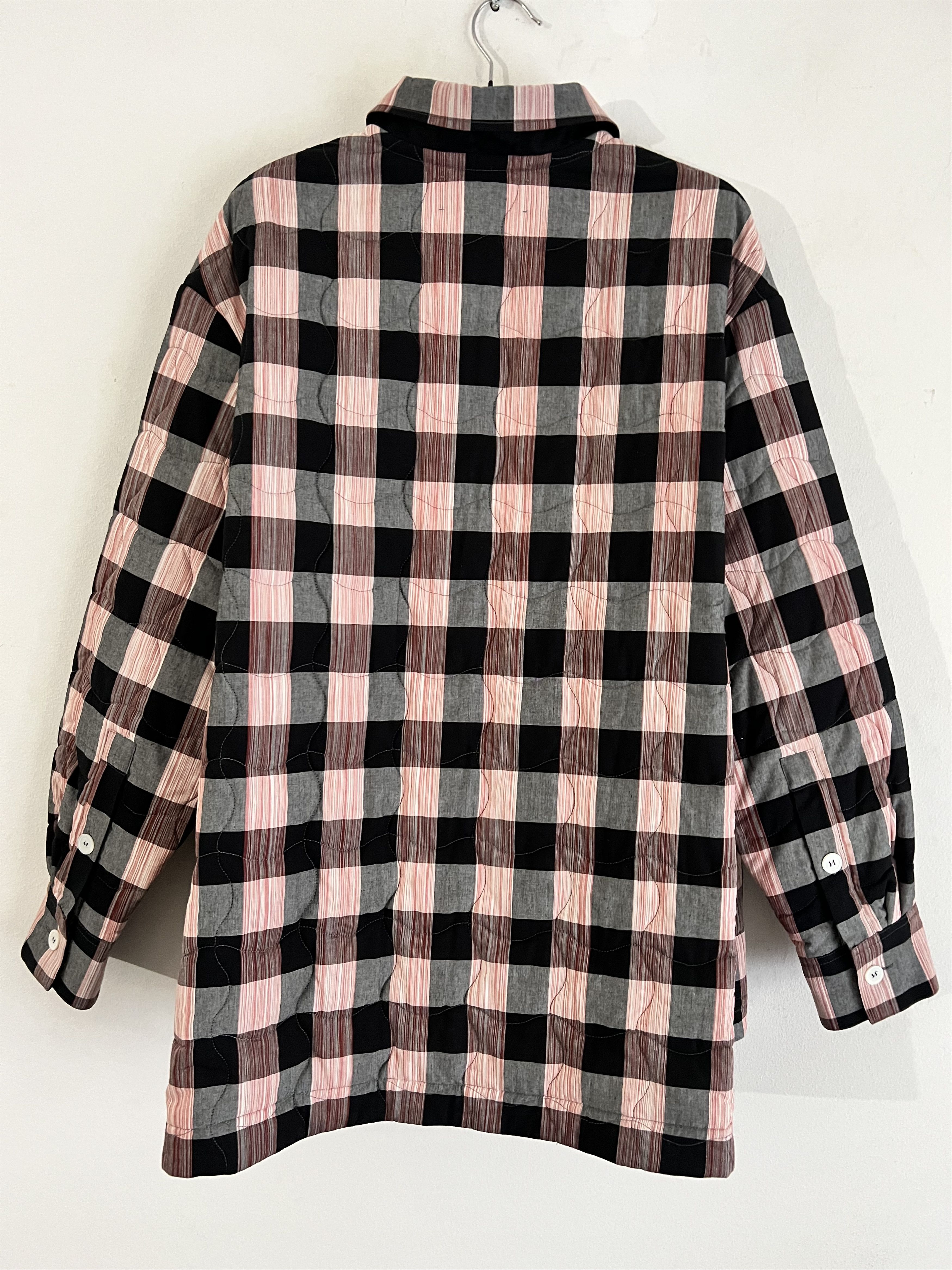 Loewe Cotton Quilted Check Hooded Shirt Size US M / EU 48-50 / 2 - 13 Thumbnail