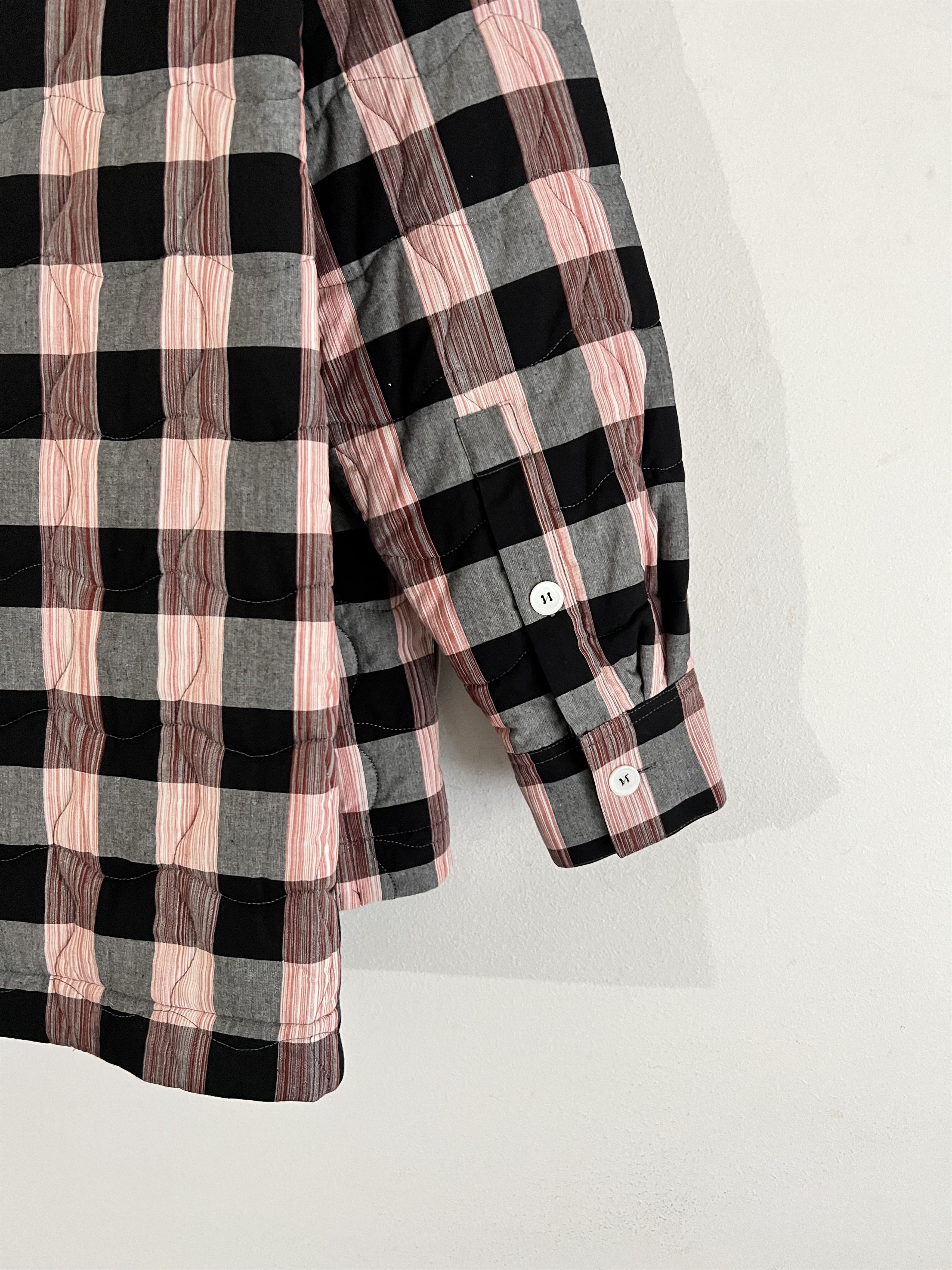 Loewe Cotton Quilted Check Hooded Shirt Size US M / EU 48-50 / 2 - 10 Thumbnail