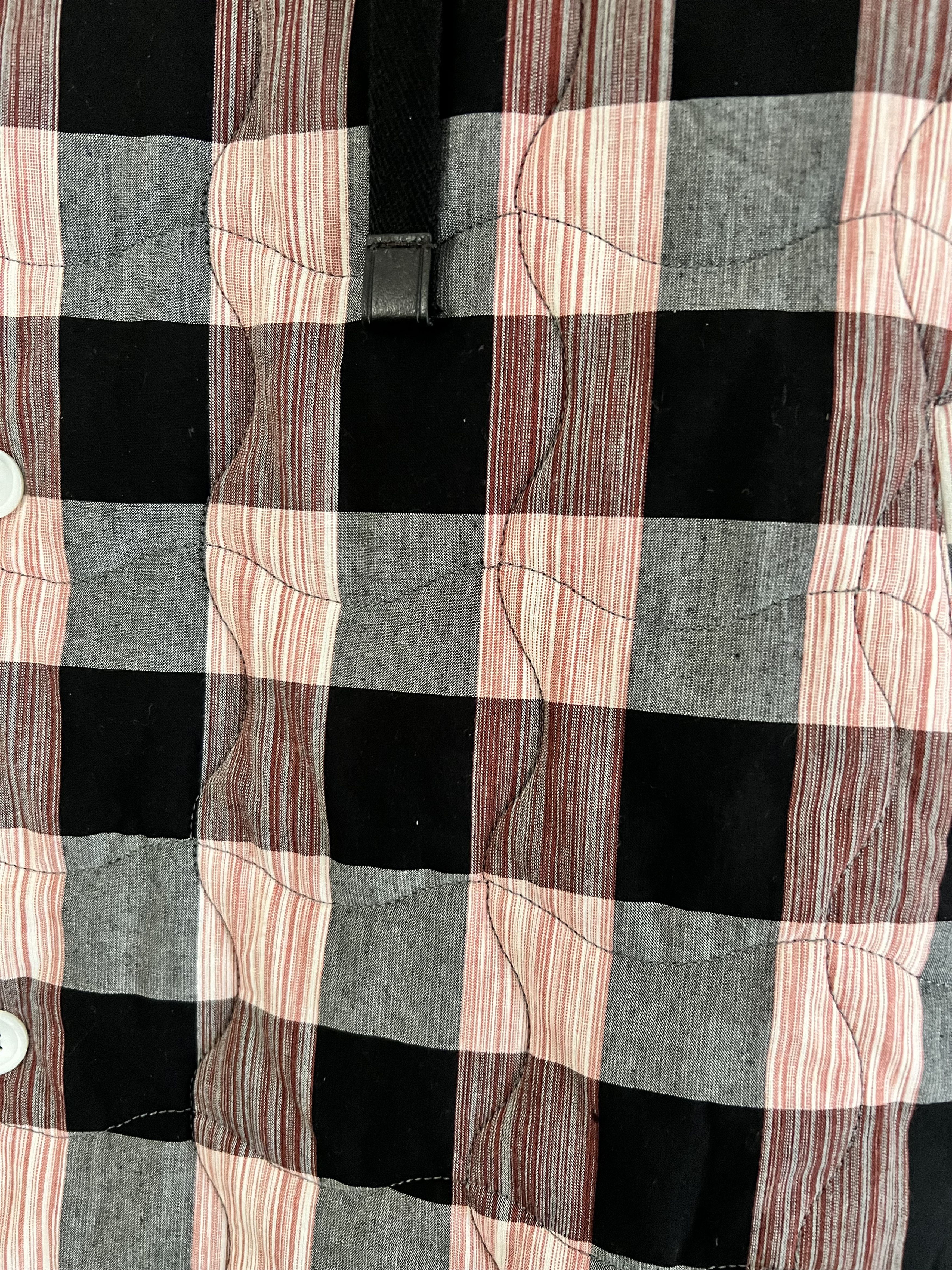 Loewe Cotton Quilted Check Hooded Shirt Size US M / EU 48-50 / 2 - 6 Thumbnail
