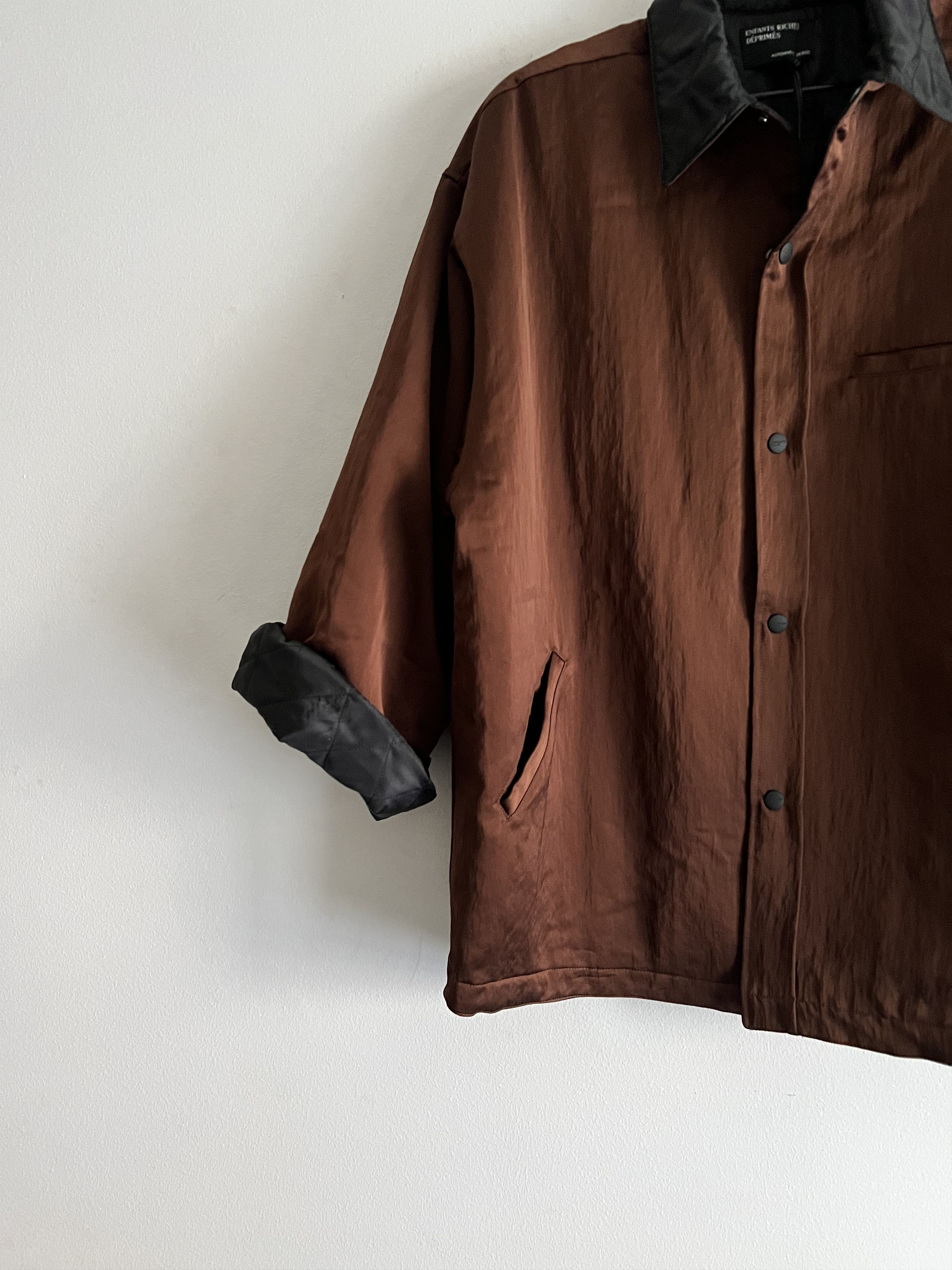 Enfants Riches Deprimes Satin Russian Tattoo Quilted Overshirt Size US L / EU 52-54 / 3 - 5 Thumbnail