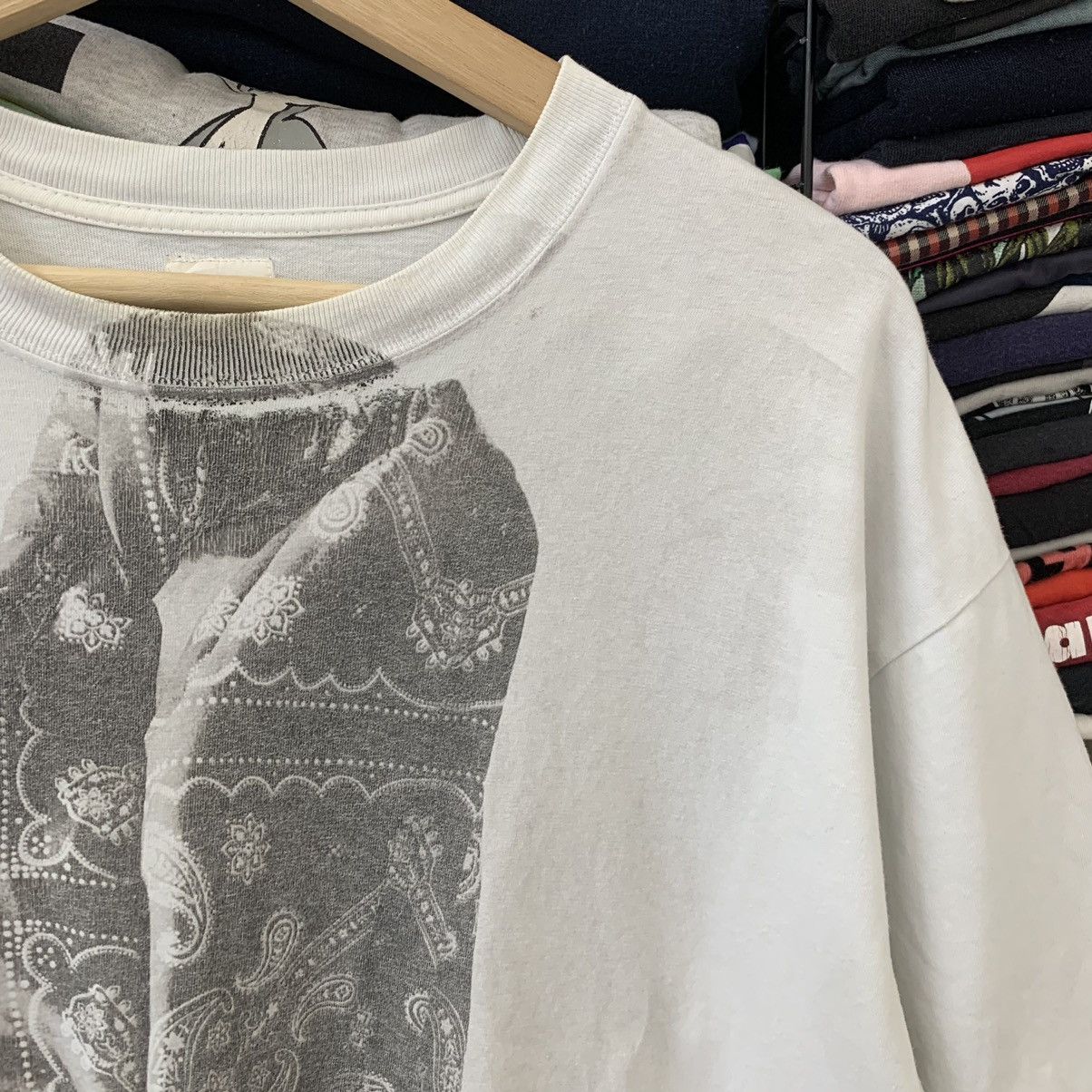 Designer × Japanese Brand × Neighborhood VINTAGE NEIGHBORHOOD SCARF PRINT TEE (HARAJUKU HEAT) Size US L / EU 52-54 / 3 - 5 Thumbnail