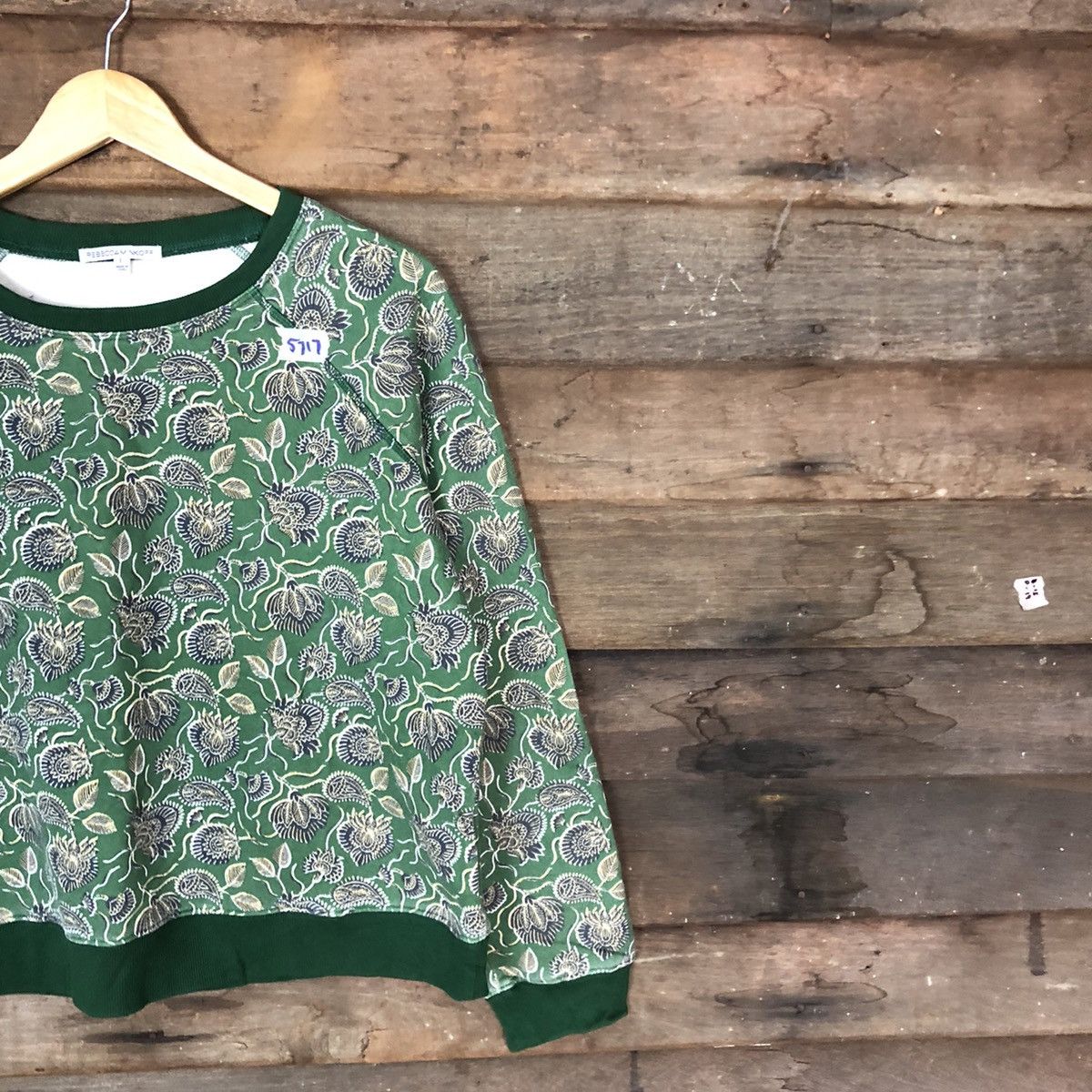 Japanese Brand Rebecca Minkoff art batik Green Sweatshirt #5717 Size L / US 10 / IT 46 - 5 Thumbnail