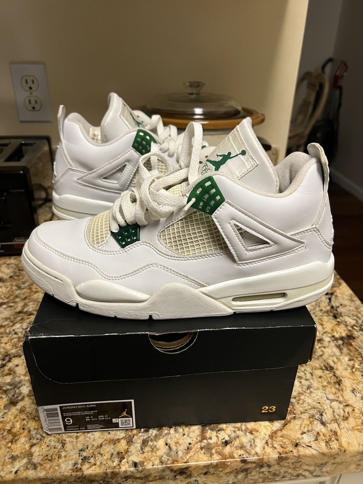 Nike Air Jordan 4 Classic Green Chrome 2004 | Grailed