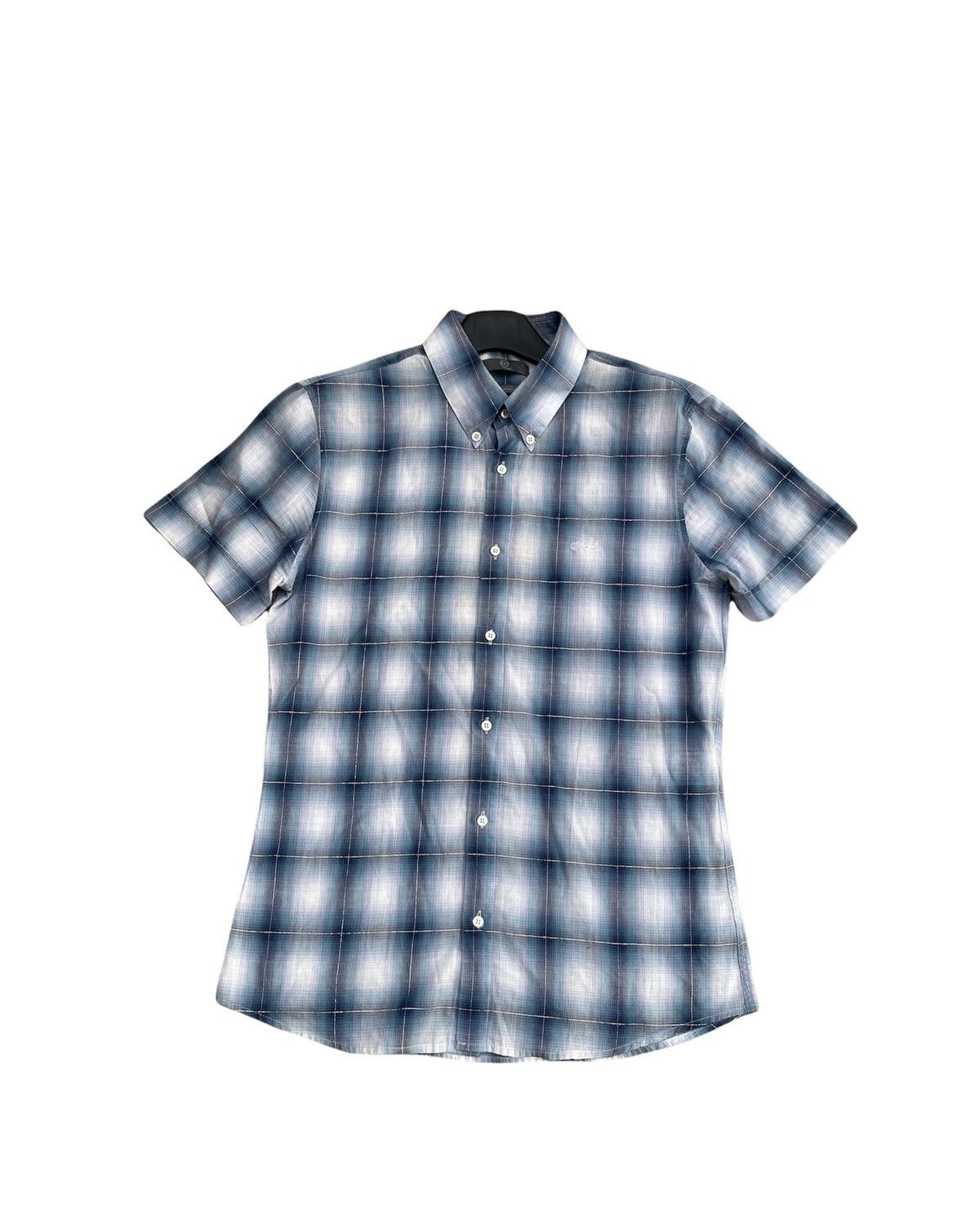 Alexander McQueen Vintage MCQ Metallic Checkered Shirt Size US M / EU 48-50 / 2 - 1 Thumbnail