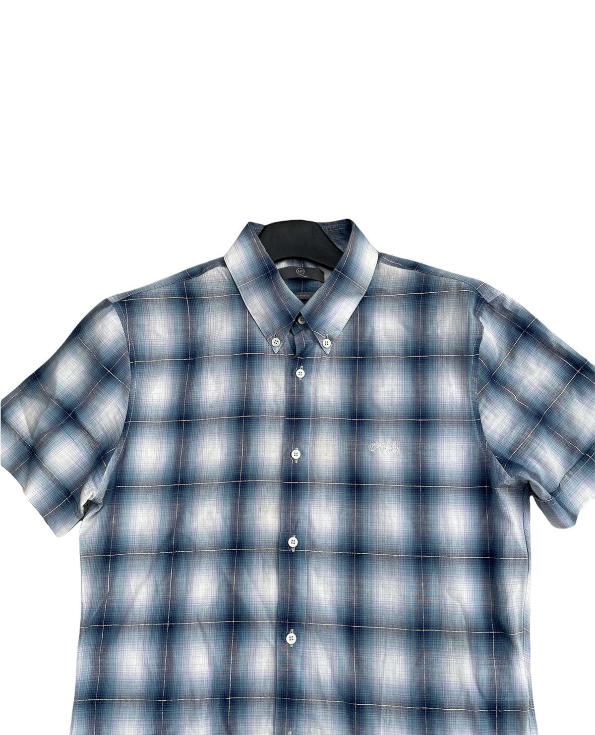 Alexander McQueen Vintage MCQ Metallic Checkered Shirt Size US M / EU 48-50 / 2 - 5 Thumbnail