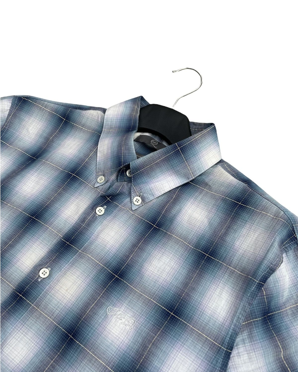 Alexander McQueen Vintage MCQ Metallic Checkered Shirt Size US M / EU 48-50 / 2 - 6 Thumbnail