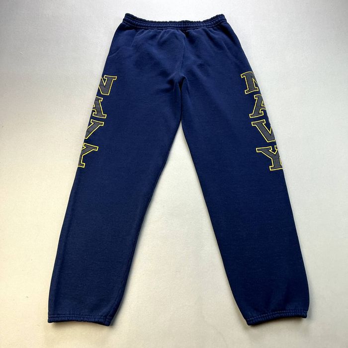 Vintage Vintage US Navy Sweatpants Medium Blue Stretch Military 90s ...