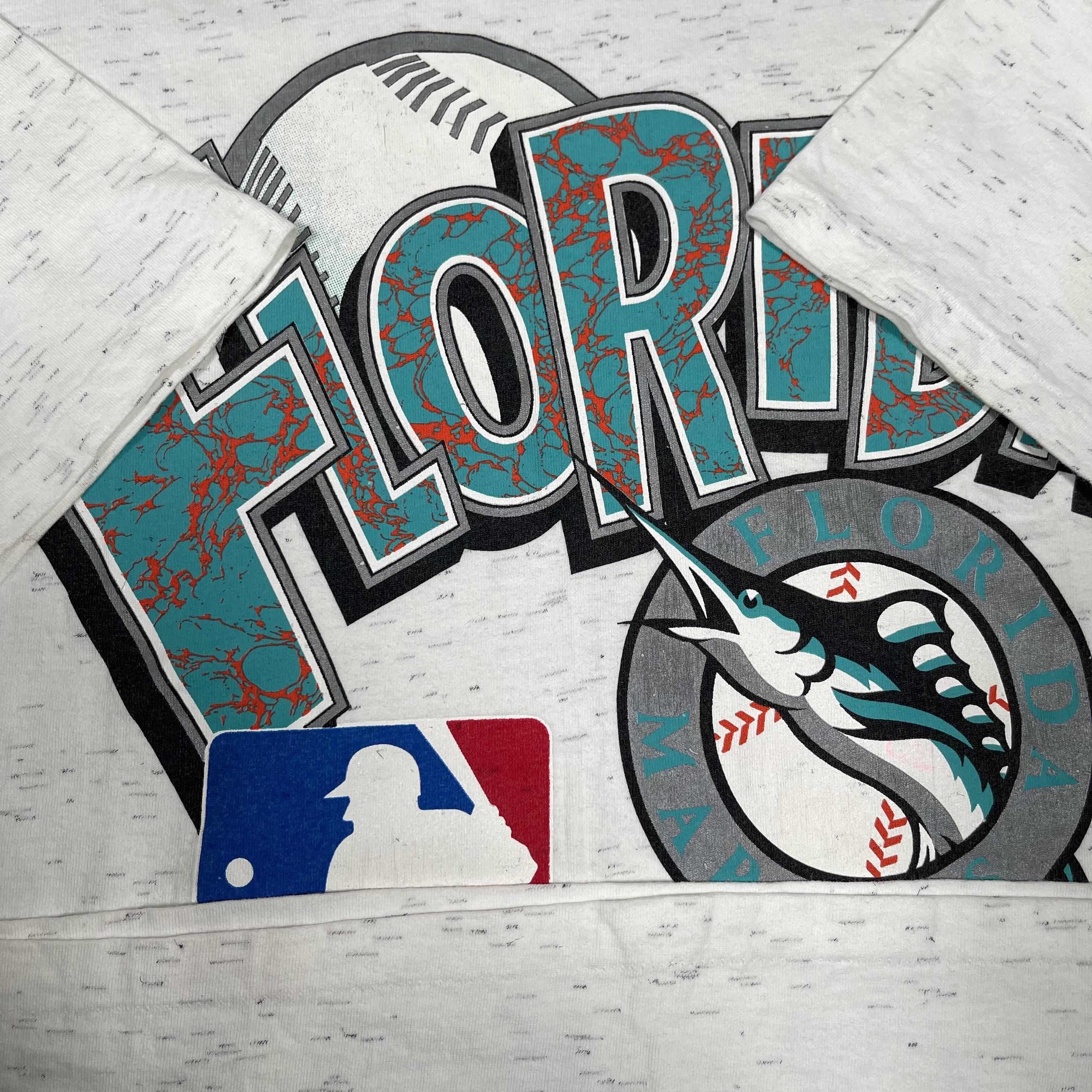 MLB × Vintage Vintage 1992 Florida Marlins MLB Baseball Rare Tee Size US L / EU 52-54 / 3 - 5 Thumbnail