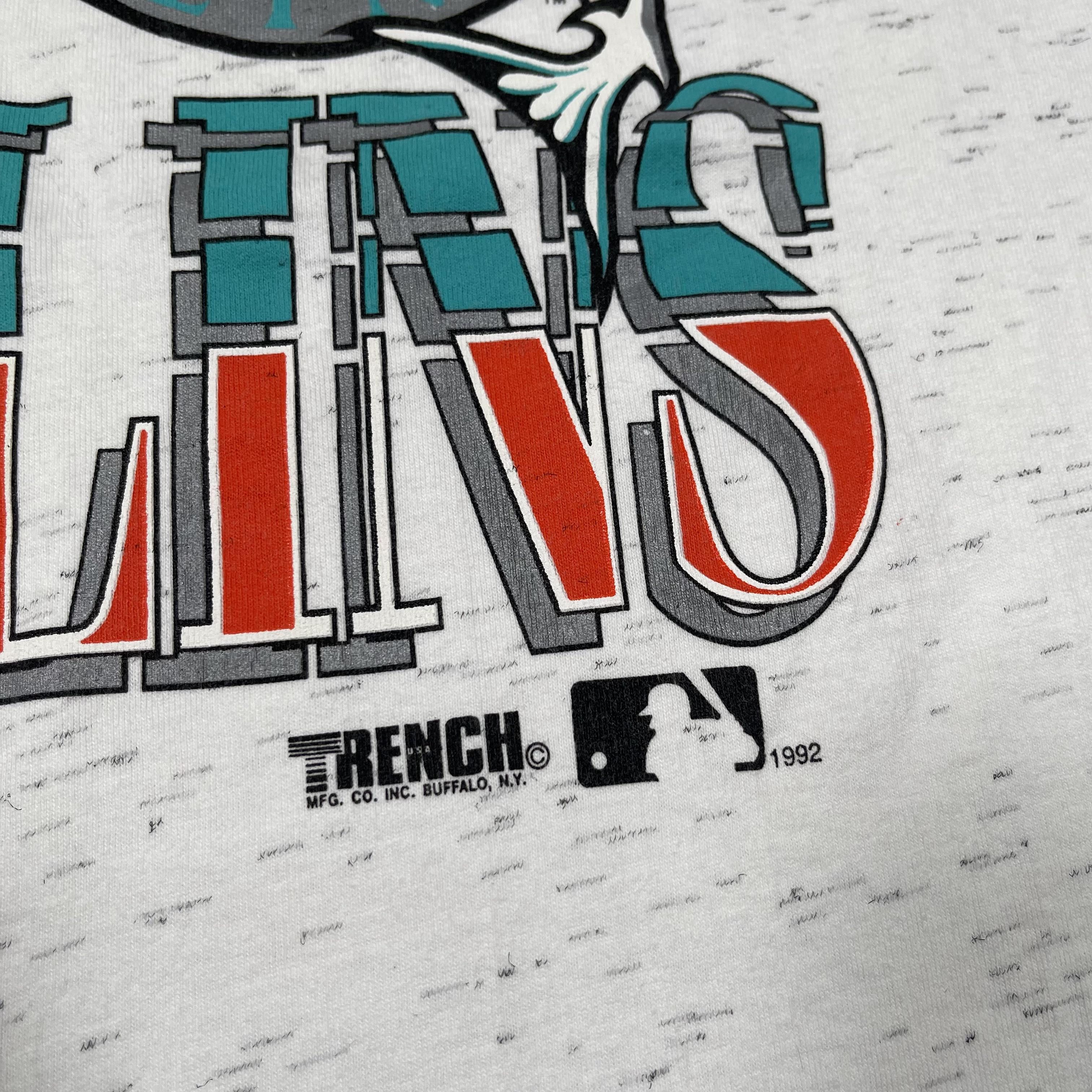 MLB × Vintage Vintage 1992 Florida Marlins MLB Baseball Rare Tee Size US L / EU 52-54 / 3 - 4 Thumbnail