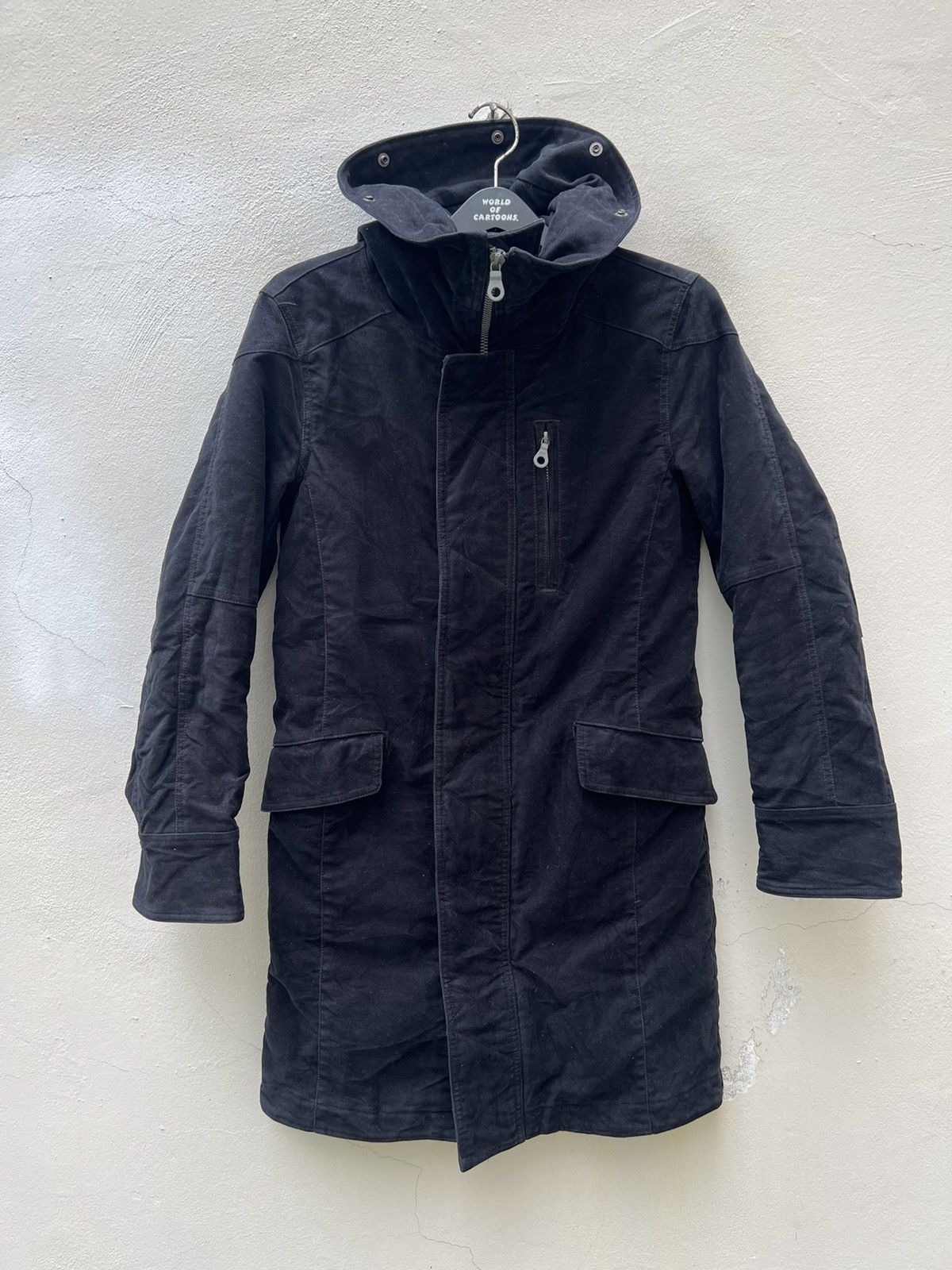 RIPVANWINKLE Rip Van Winkle Japan Black Moleskin Cotton Gorpcore Parka Size US M / EU 48-50 / 2 - 2 Thumbnail