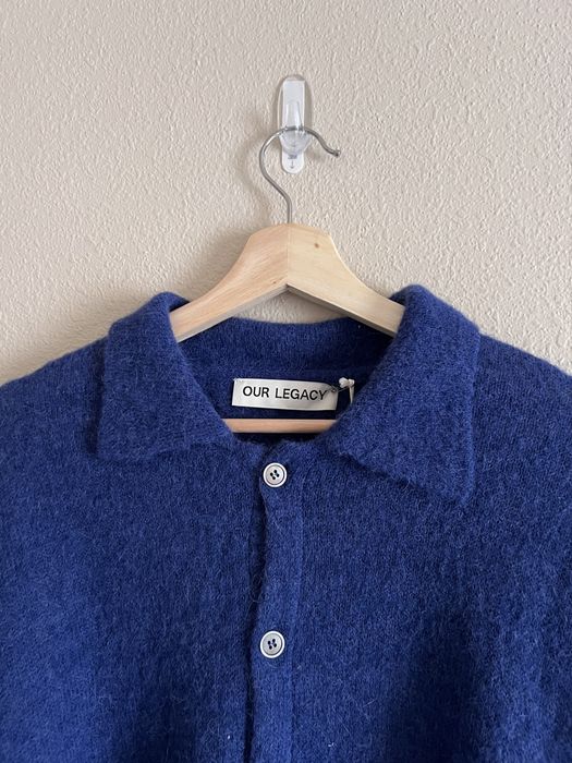 Our Legacy Our Legacy Evening Polo Fuzzy Alpaca in Royal Blue