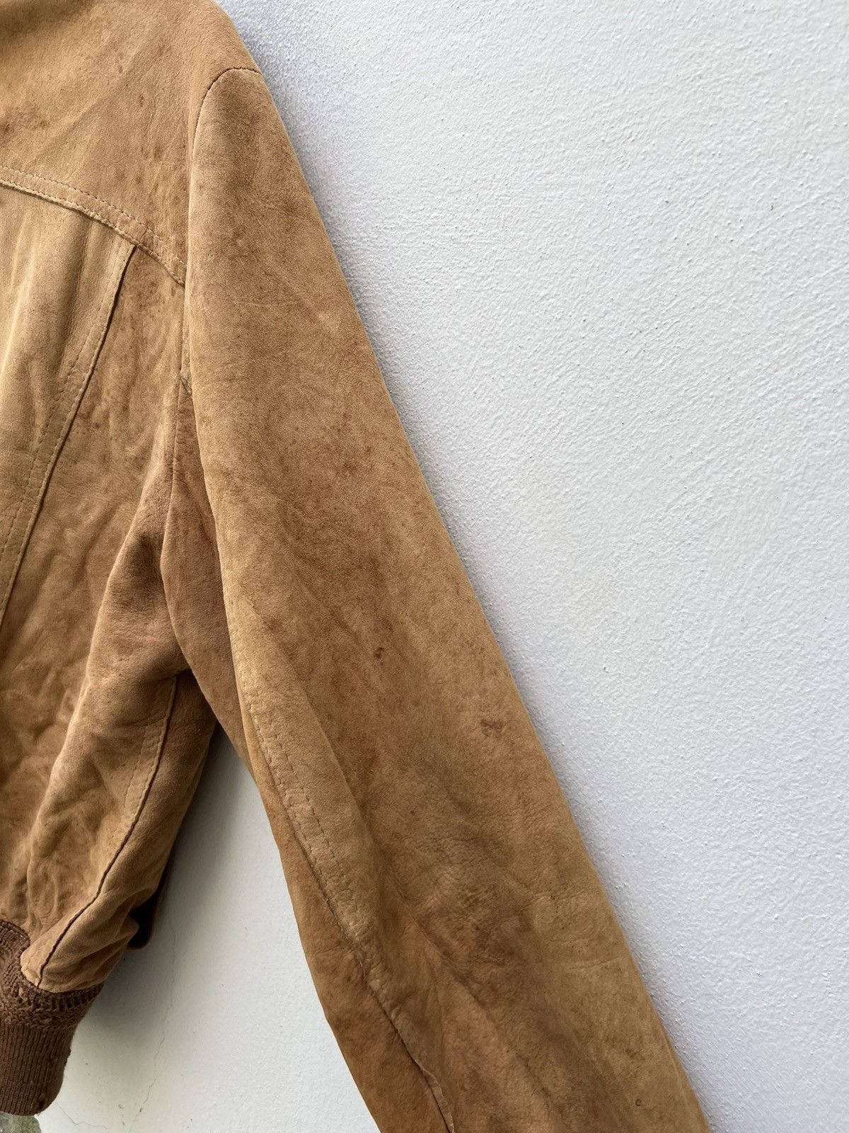 Aries Trashed Vintage Aries Dirty Patina Sheepskin Leather Jacket Size US L / EU 52-54 / 3 - 17 Thumbnail