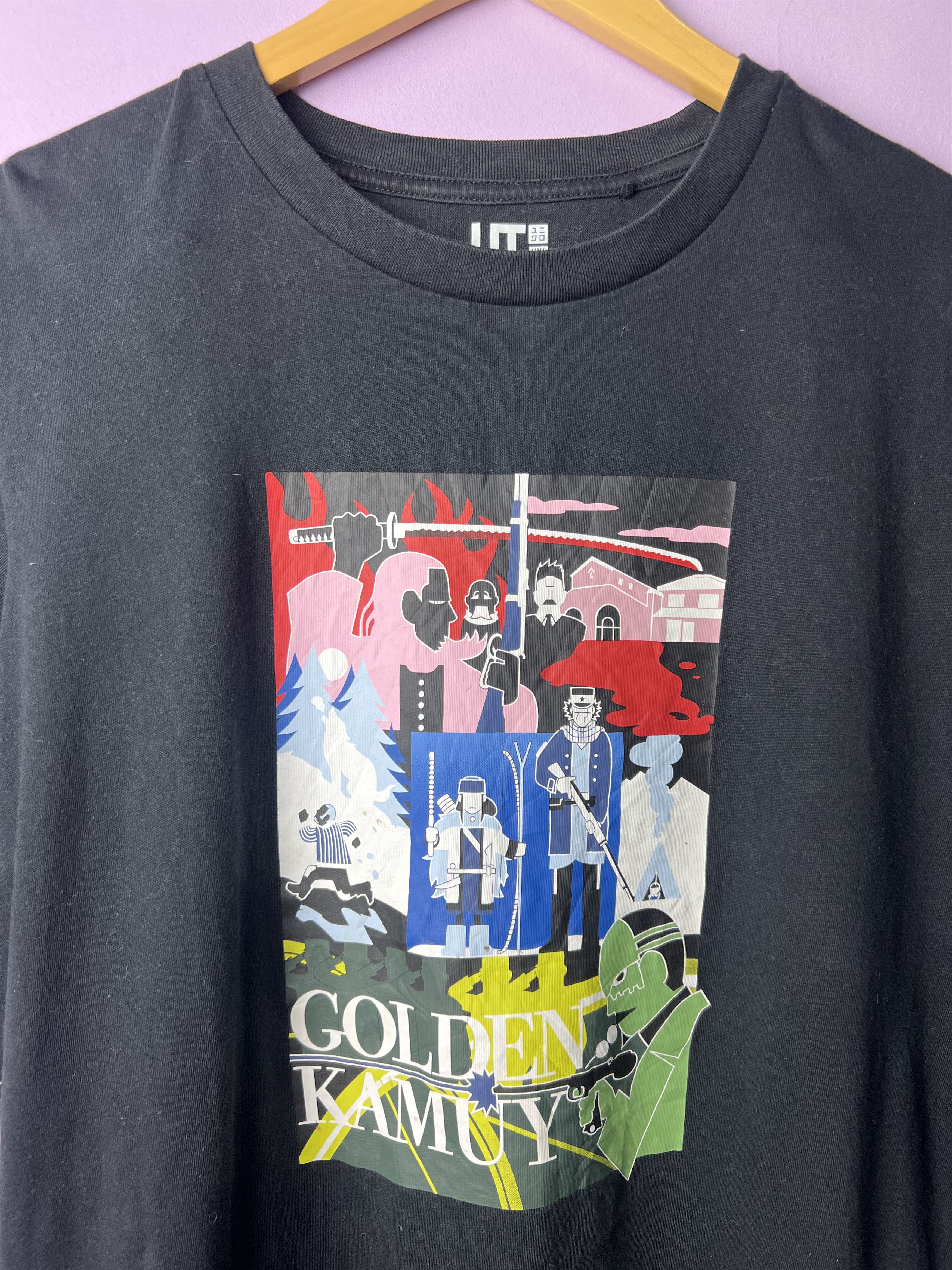 Anime 🔥Uniqlo Satoru Noda Golden Kamuy Tees Size US M / EU 48-50 / 2 - 5 Thumbnail