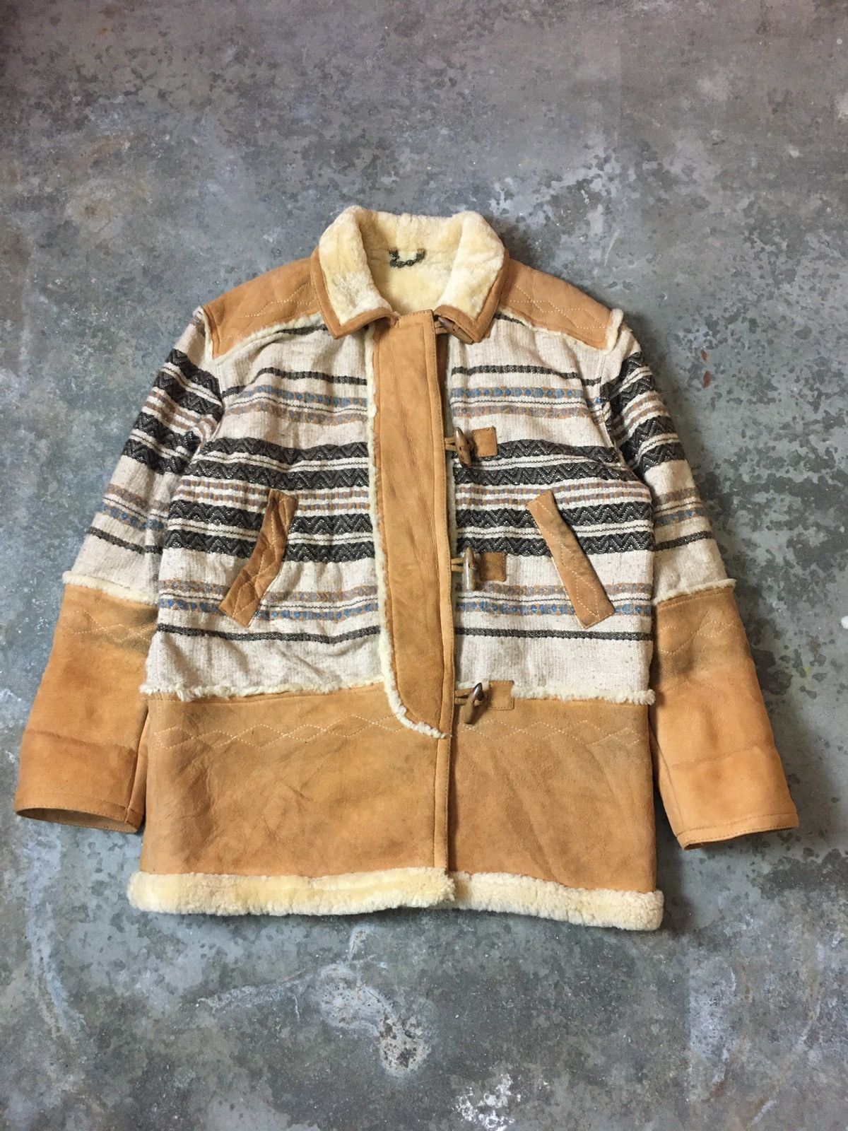 Designer × Genuine Leather Teodem Genuine Suede Shearling Style In Italy Coat Size US L / EU 52-54 / 3 - 1 Thumbnail