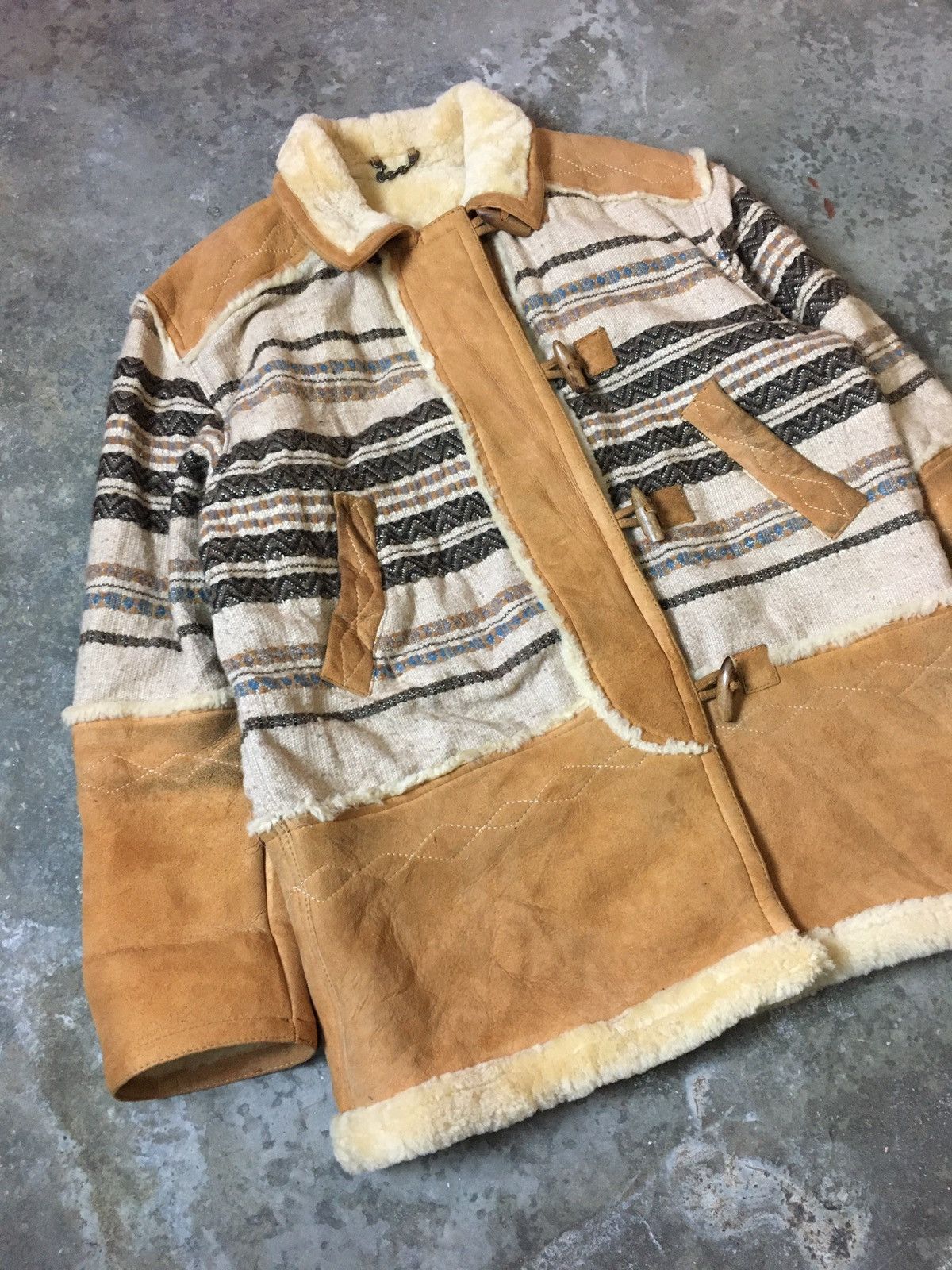 Designer × Genuine Leather Teodem Genuine Suede Shearling Style In Italy Coat Size US L / EU 52-54 / 3 - 2 Thumbnail