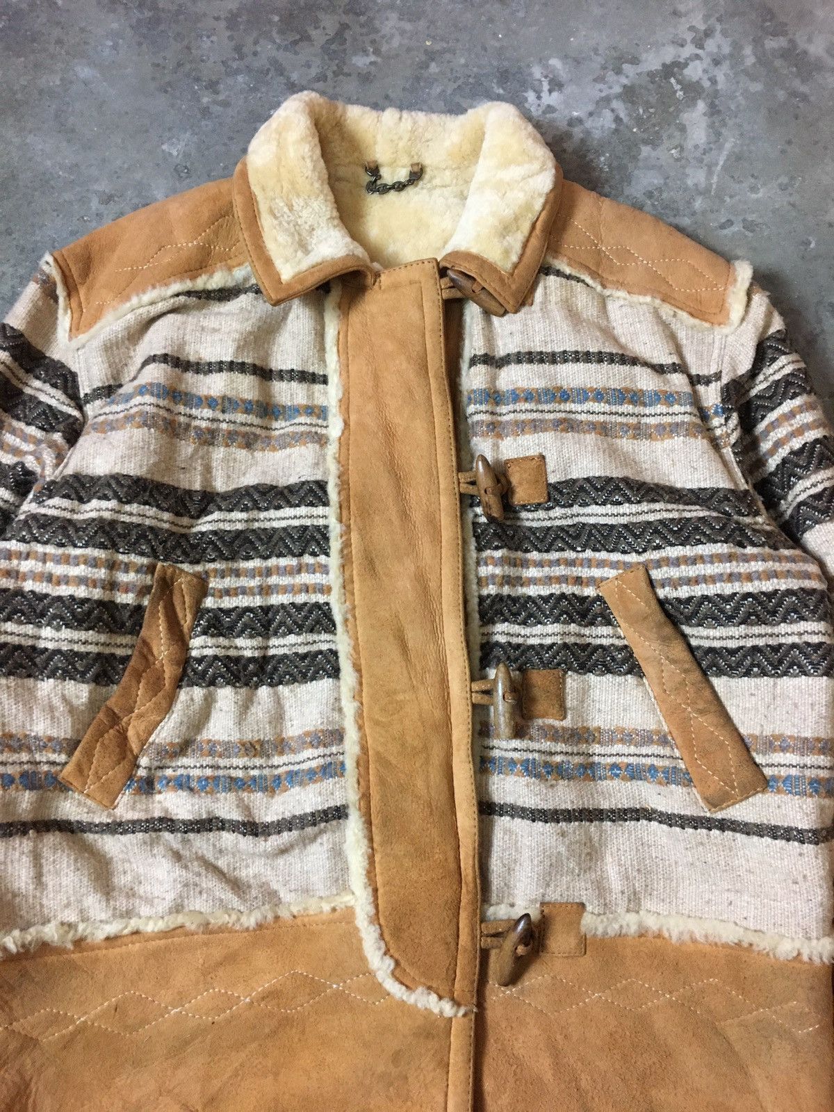 Designer × Genuine Leather Teodem Genuine Suede Shearling Style In Italy Coat Size US L / EU 52-54 / 3 - 4 Thumbnail