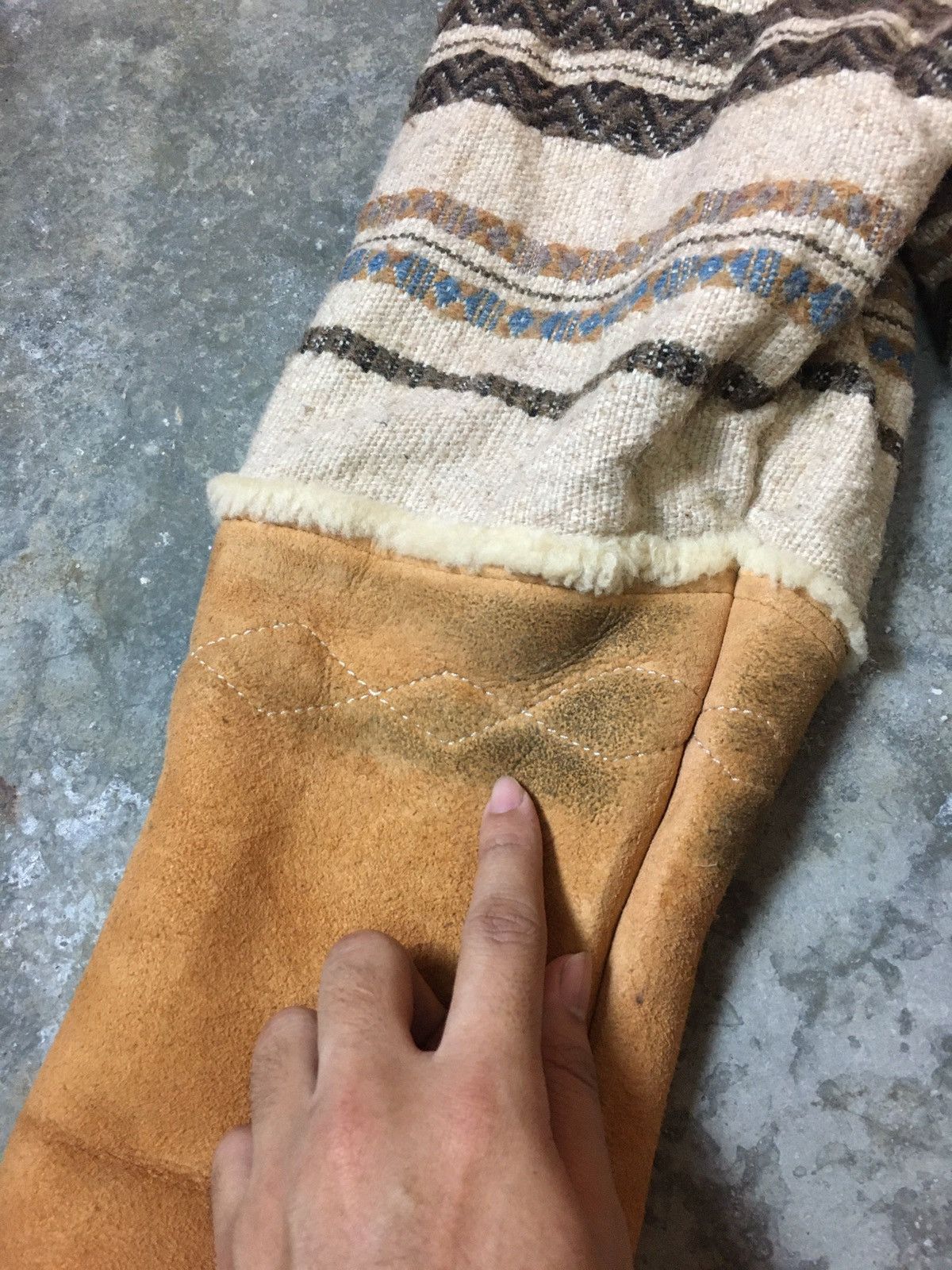 Designer × Genuine Leather Teodem Genuine Suede Shearling Style In Italy Coat Size US L / EU 52-54 / 3 - 5 Thumbnail
