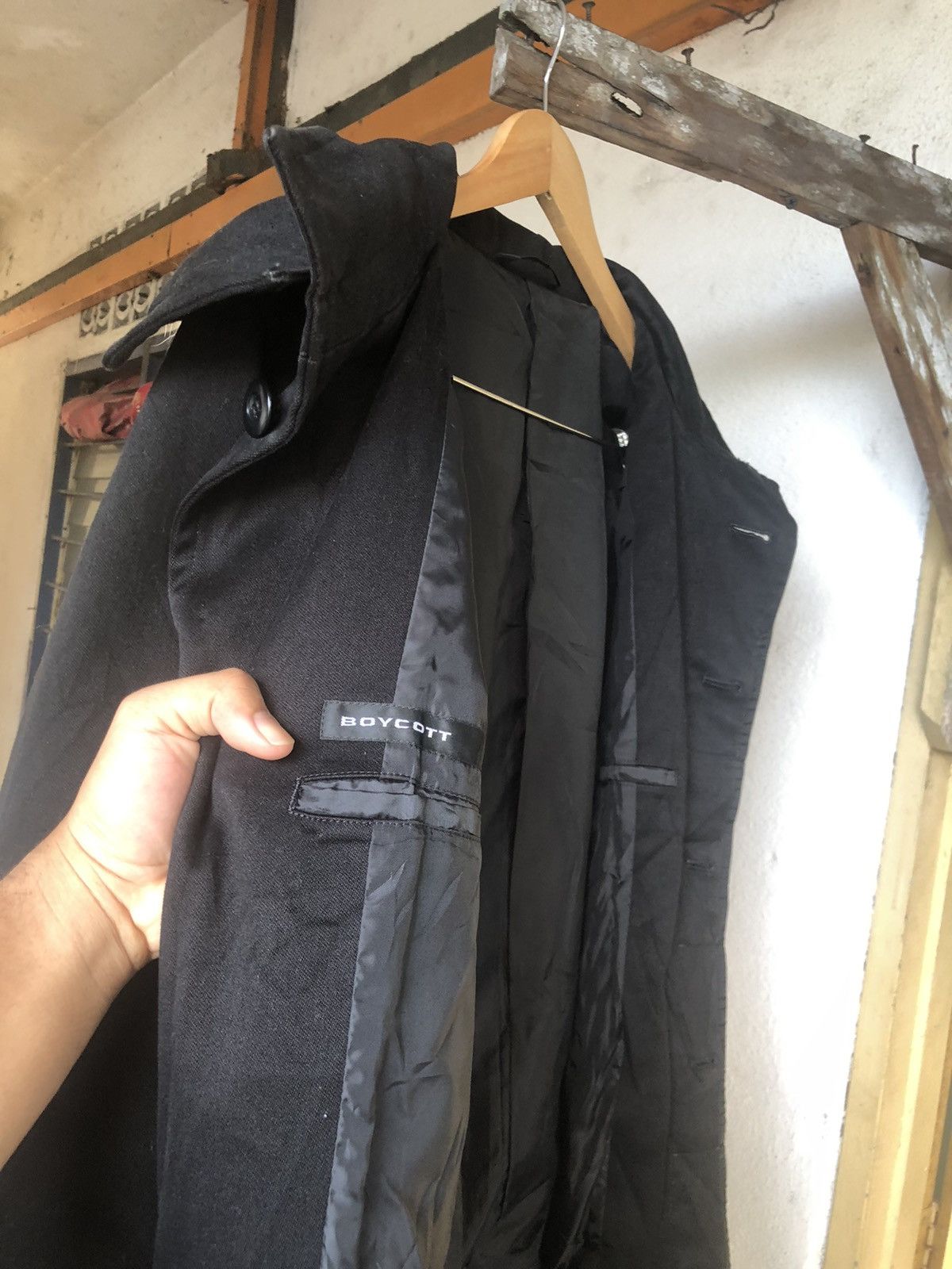 Boycott Nice Piece❗️Boycott Yakuza Japan Style Long Jacket Black Size US L / EU 52-54 / 3 - 12 Thumbnail