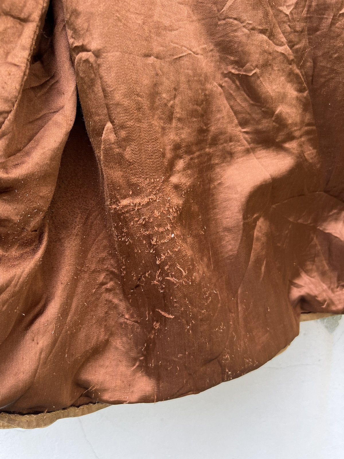 Leather Trashed VTG Camanchi London Dirty Patina Suede Leather Shirt Size US L / EU 52-54 / 3 - 22 Thumbnail