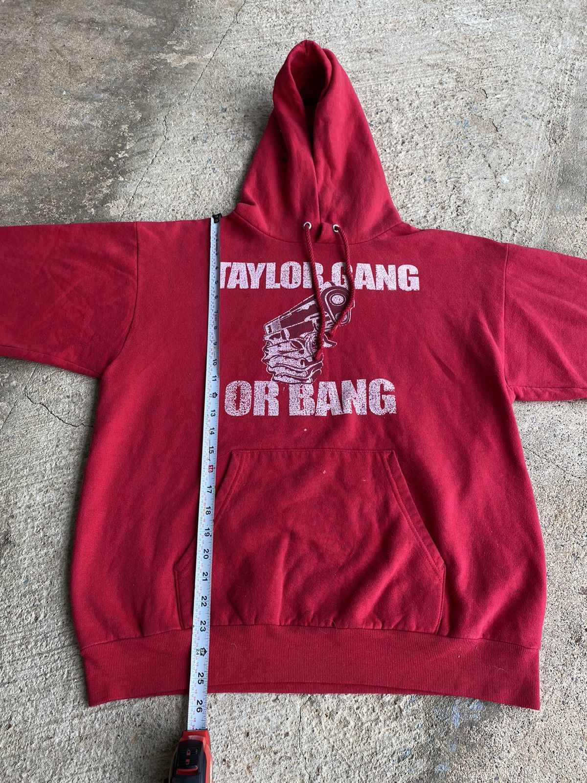 Band Tees × Wiz Khalifa Vintage Y2K Wiz Khalifa Taylor Gang Bang Distressed Hoodie Size US M / EU 48-50 / 2 - 17 Thumbnail