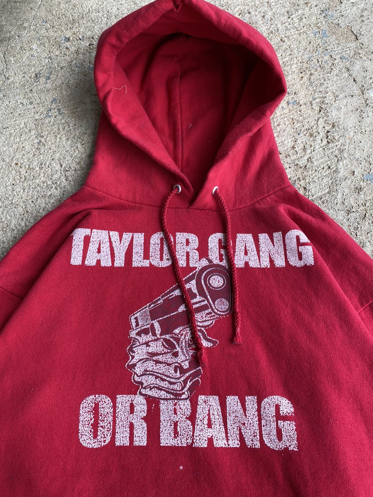 Band Tees × Wiz Khalifa Vintage Y2K Wiz Khalifa Taylor Gang Bang Distressed Hoodie Size US M / EU 48-50 / 2 - 2 Thumbnail