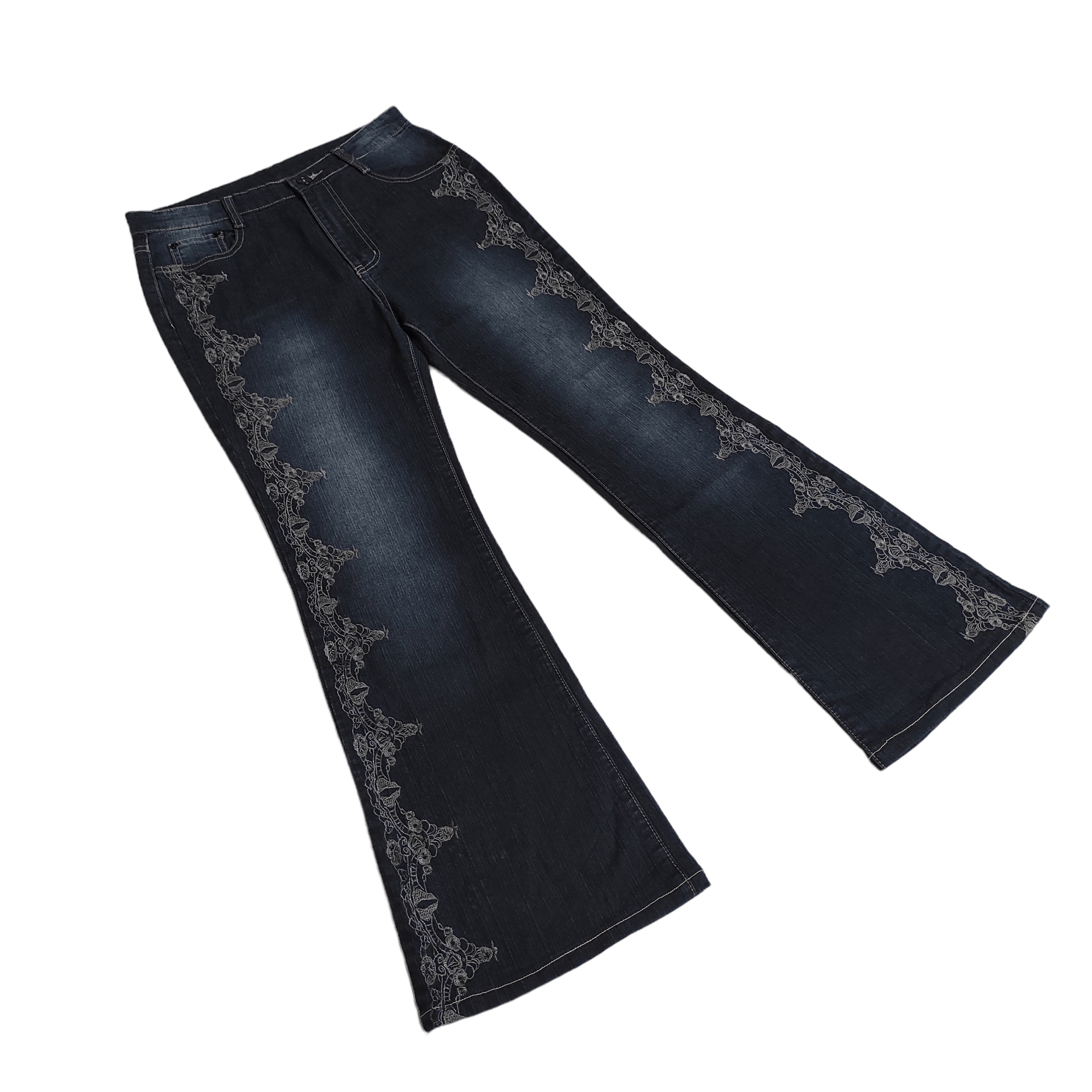 Hysteric Glamour Flare Jeans Embroidered Bootcut denim pants Size US 28 / EU 44 - 1 Thumbnail
