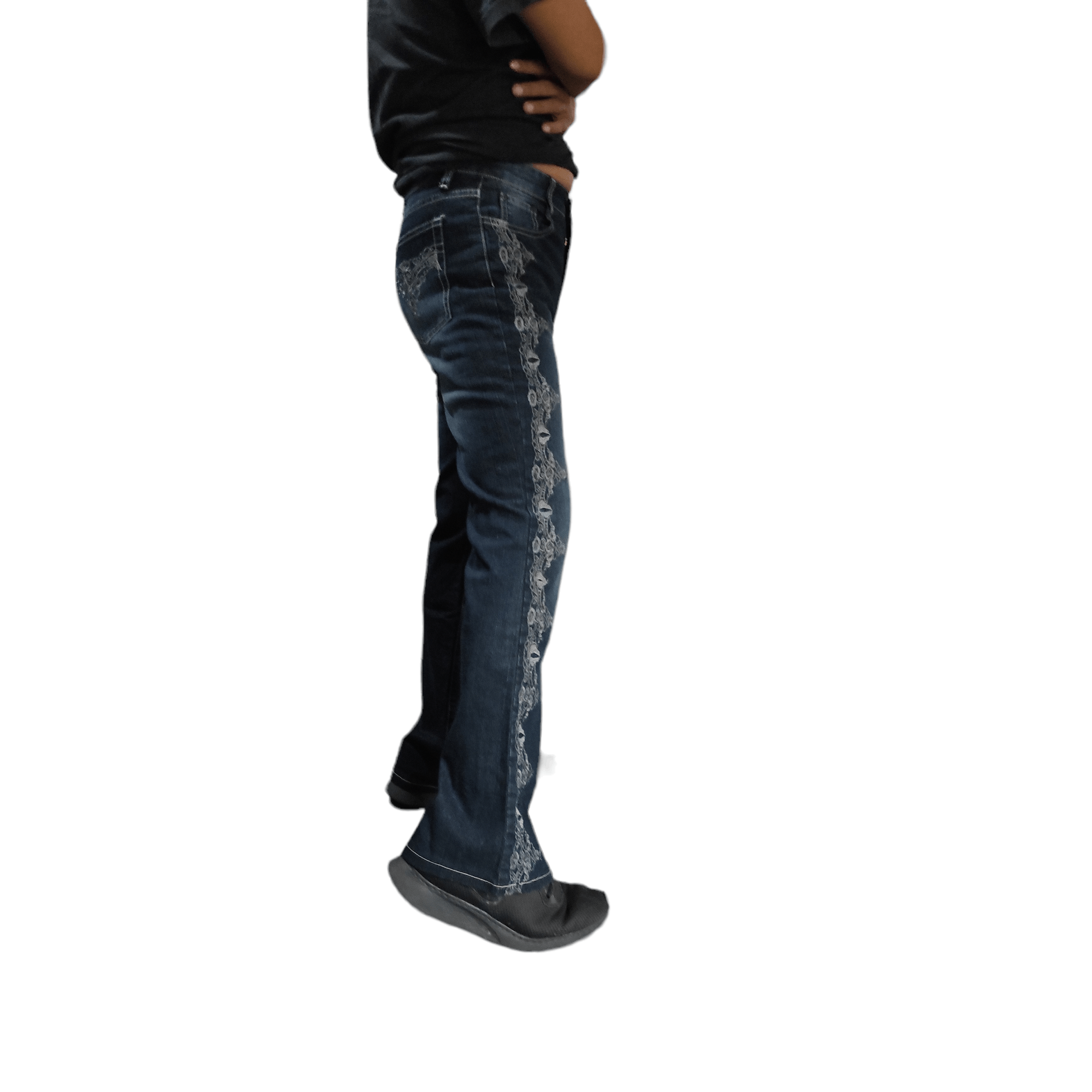 Hysteric Glamour Flare Jeans Embroidered Bootcut denim pants Size US 28 / EU 44 - 22 Thumbnail