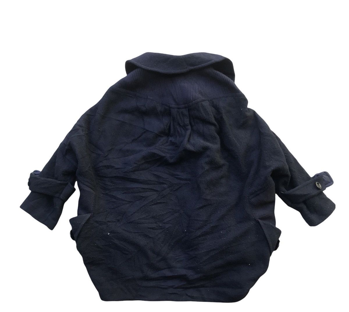 Issey Miyake Vintage Issey Miyake Black Wool Wide Jacket Size US L / EU 52-54 / 3 - 6 Thumbnail