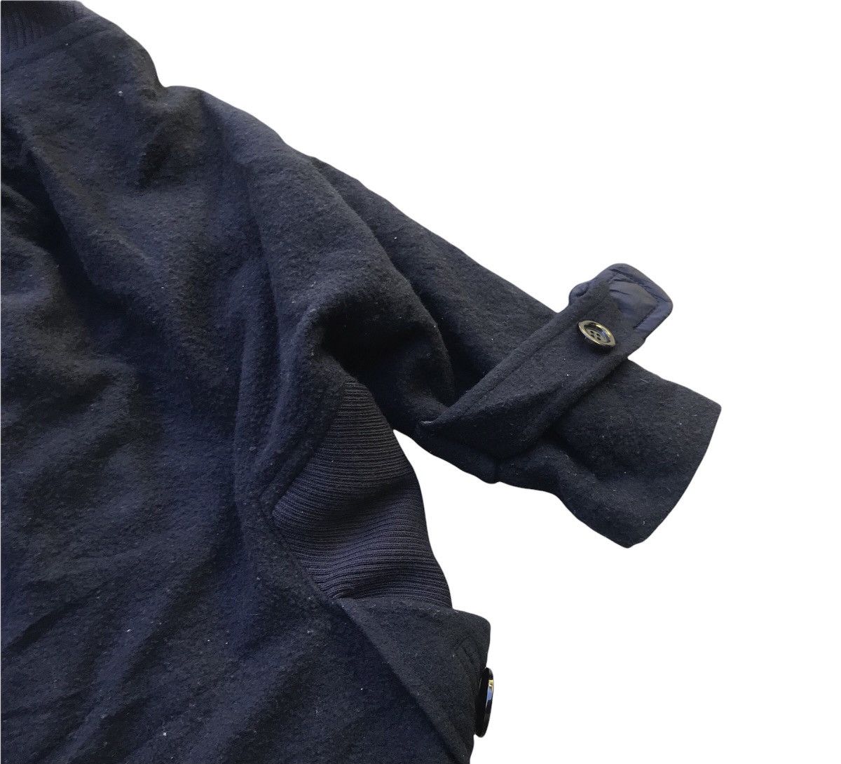 Issey Miyake Vintage Issey Miyake Black Wool Wide Jacket Size US L / EU 52-54 / 3 - 8 Thumbnail