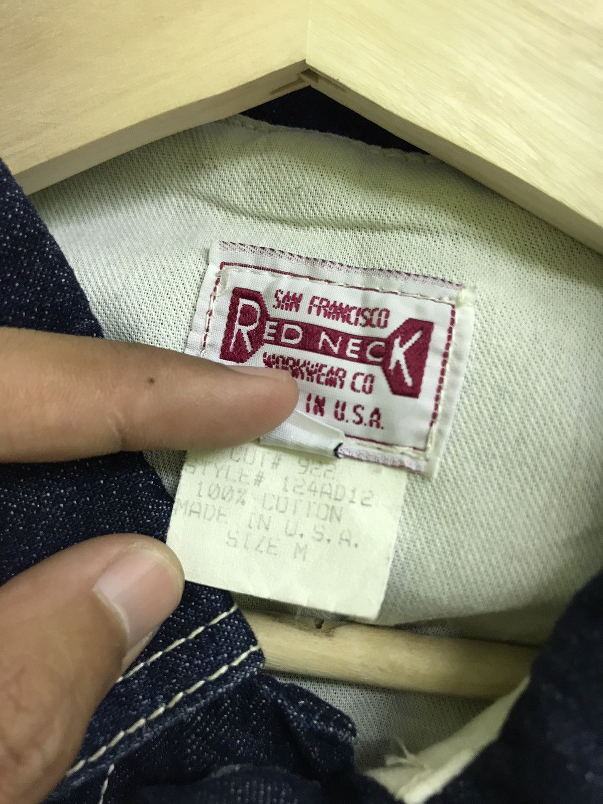 Vintage Vintage 1970s Red Neck San Francisco Worker Chore Jacket Size US L / EU 52-54 / 3 - 7 Thumbnail