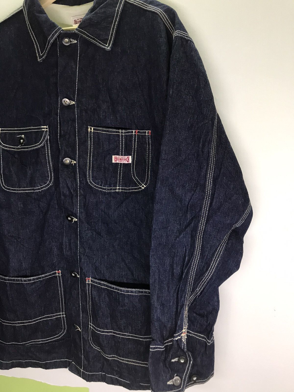 Vintage Vintage 1970s Red Neck San Francisco Worker Chore Jacket Size US L / EU 52-54 / 3 - 2 Thumbnail