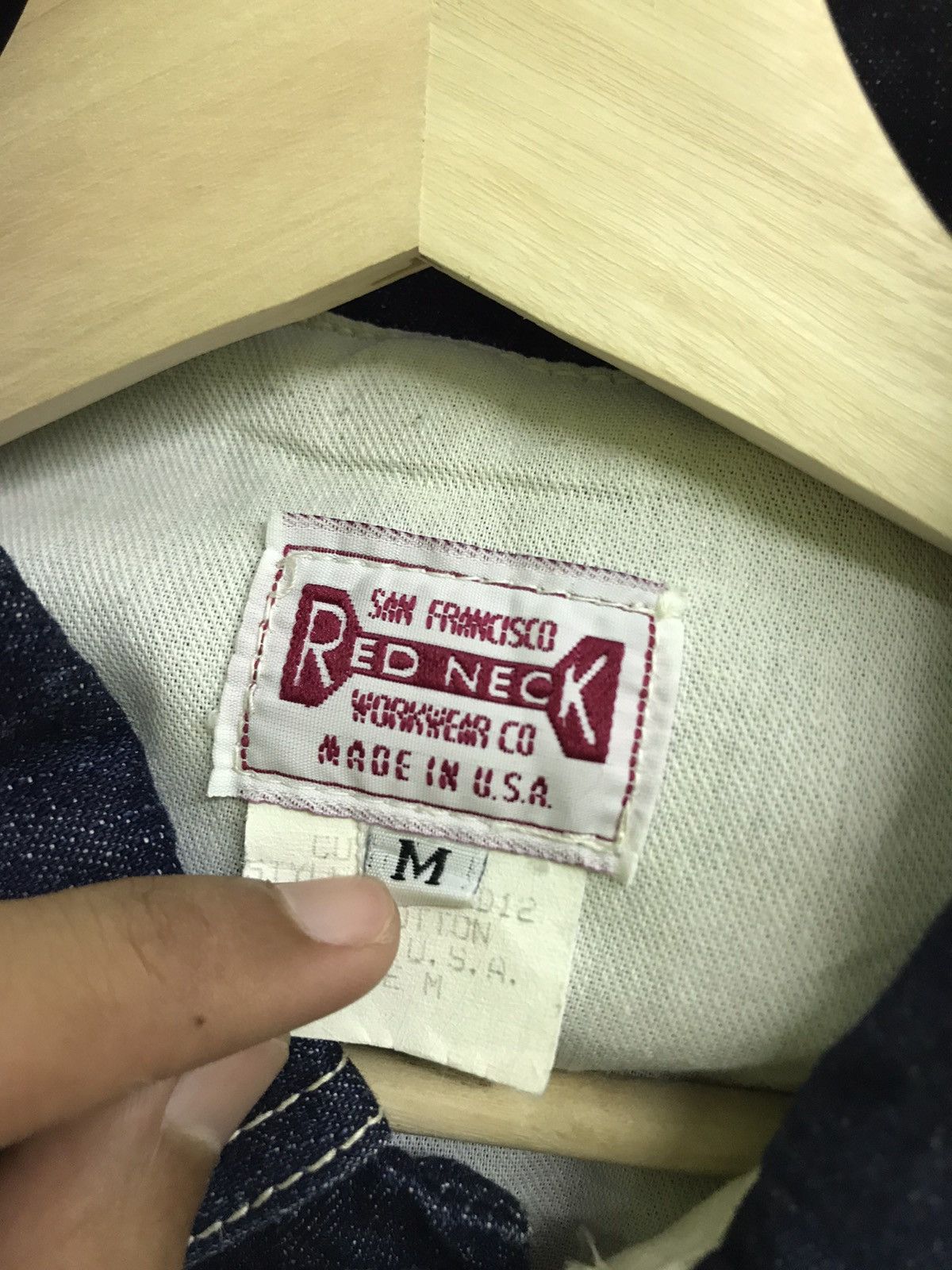 Vintage Vintage 1970s Red Neck San Francisco Worker Chore Jacket Size US L / EU 52-54 / 3 - 6 Thumbnail
