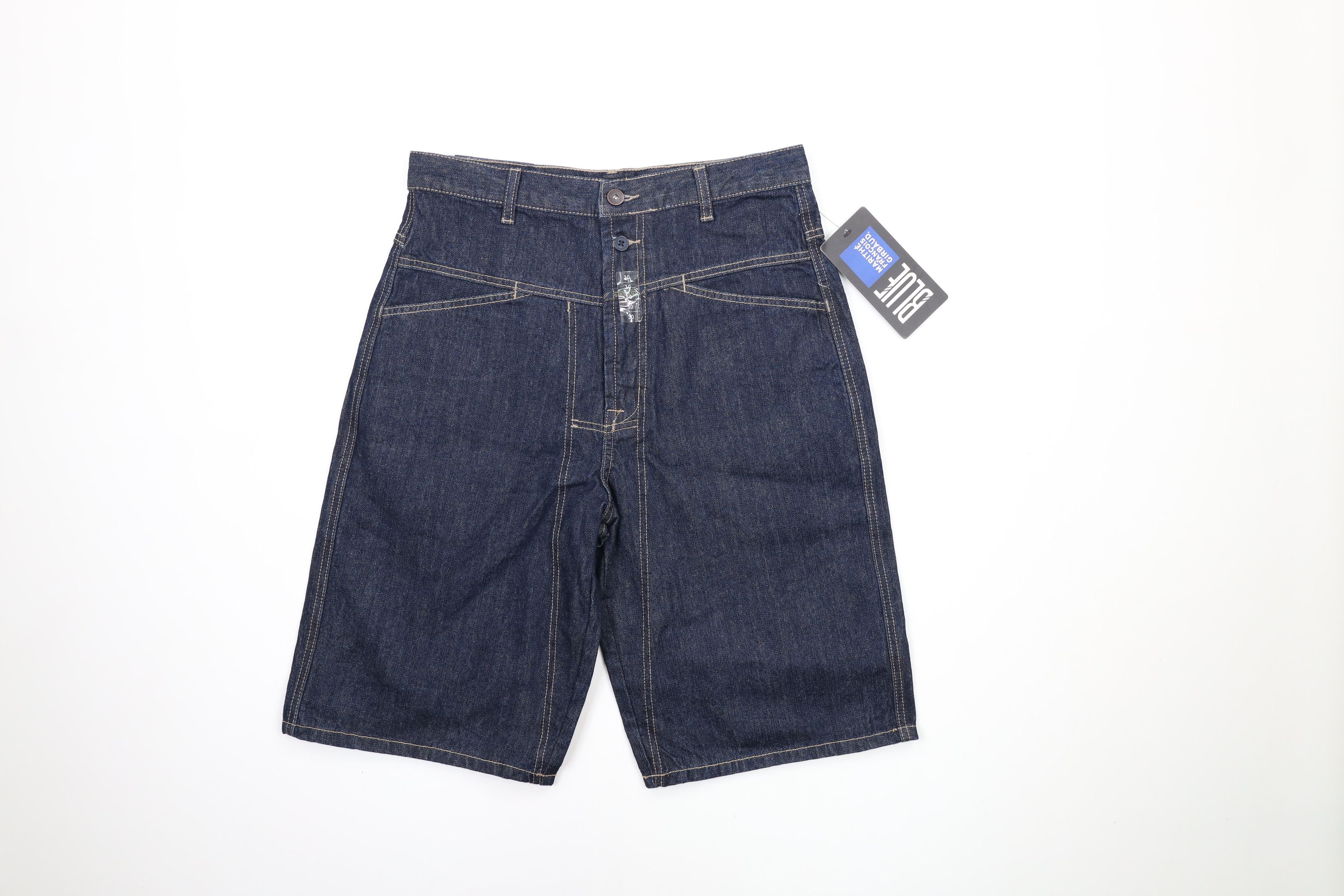 image of Nos Vintage 90's Marithe Francois Girbaud Fit Shorts Blue, Men's (Size 30)