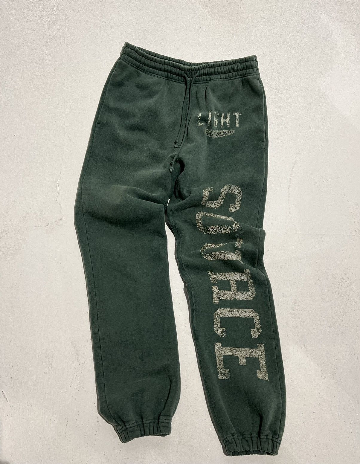 image of Saint Michael Printed Sweatpants in Green, Men's (Size 34)