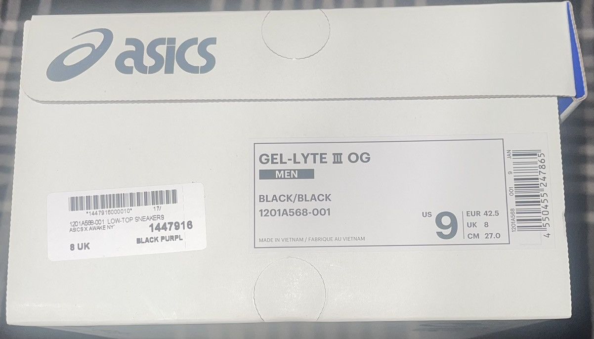 Asics × Awake NY LAST DROP EVER ASICS X Awake NY GEL-Lyte Trainers SZ 9 Size US 9 / EU 42 - 3 Thumbnail
