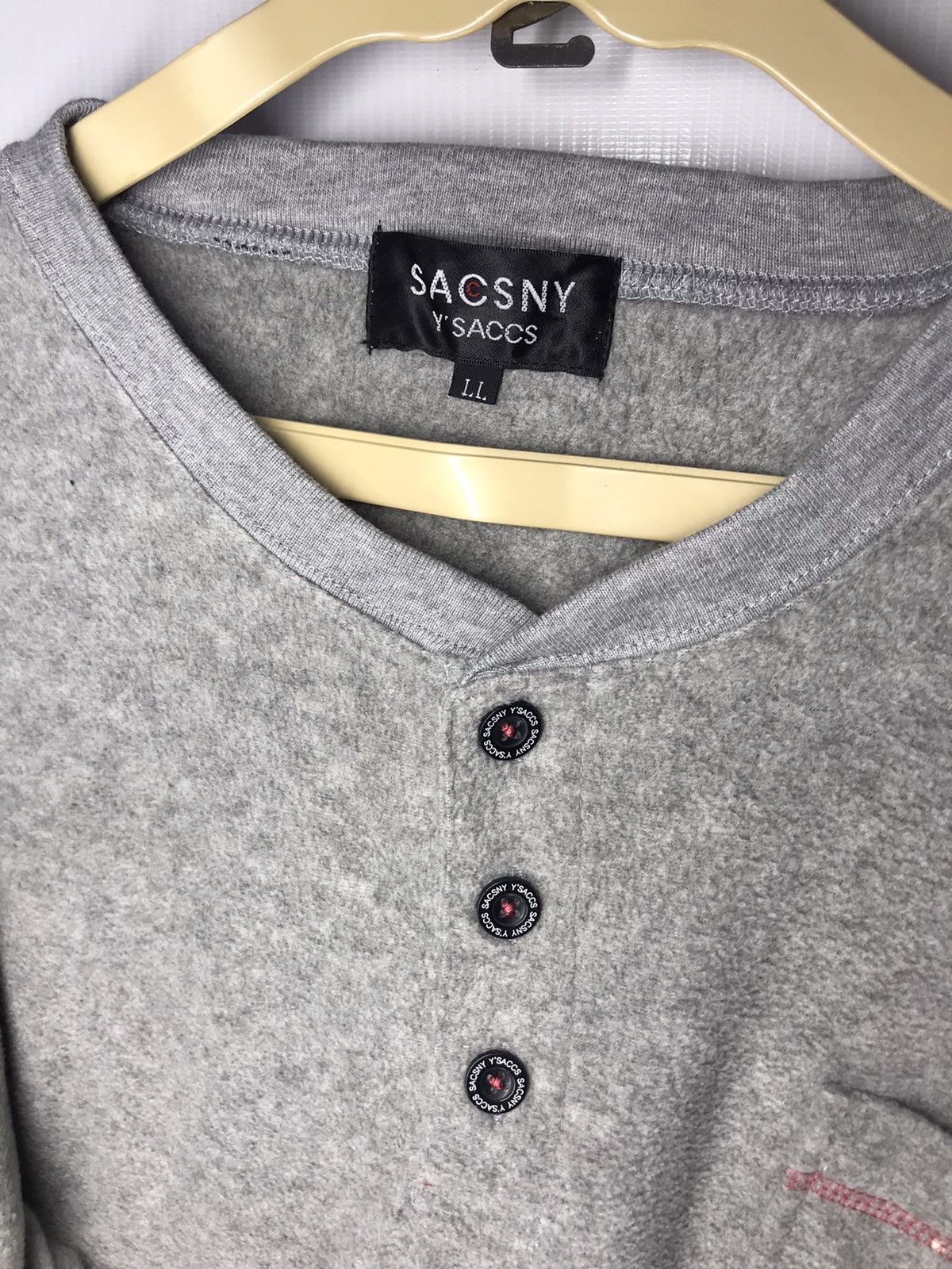 Japanese Brand × Yohji Yamamoto Sacsny y’saccs sweatshirt single pocket Size US L / EU 52-54 / 3 - 3 Thumbnail