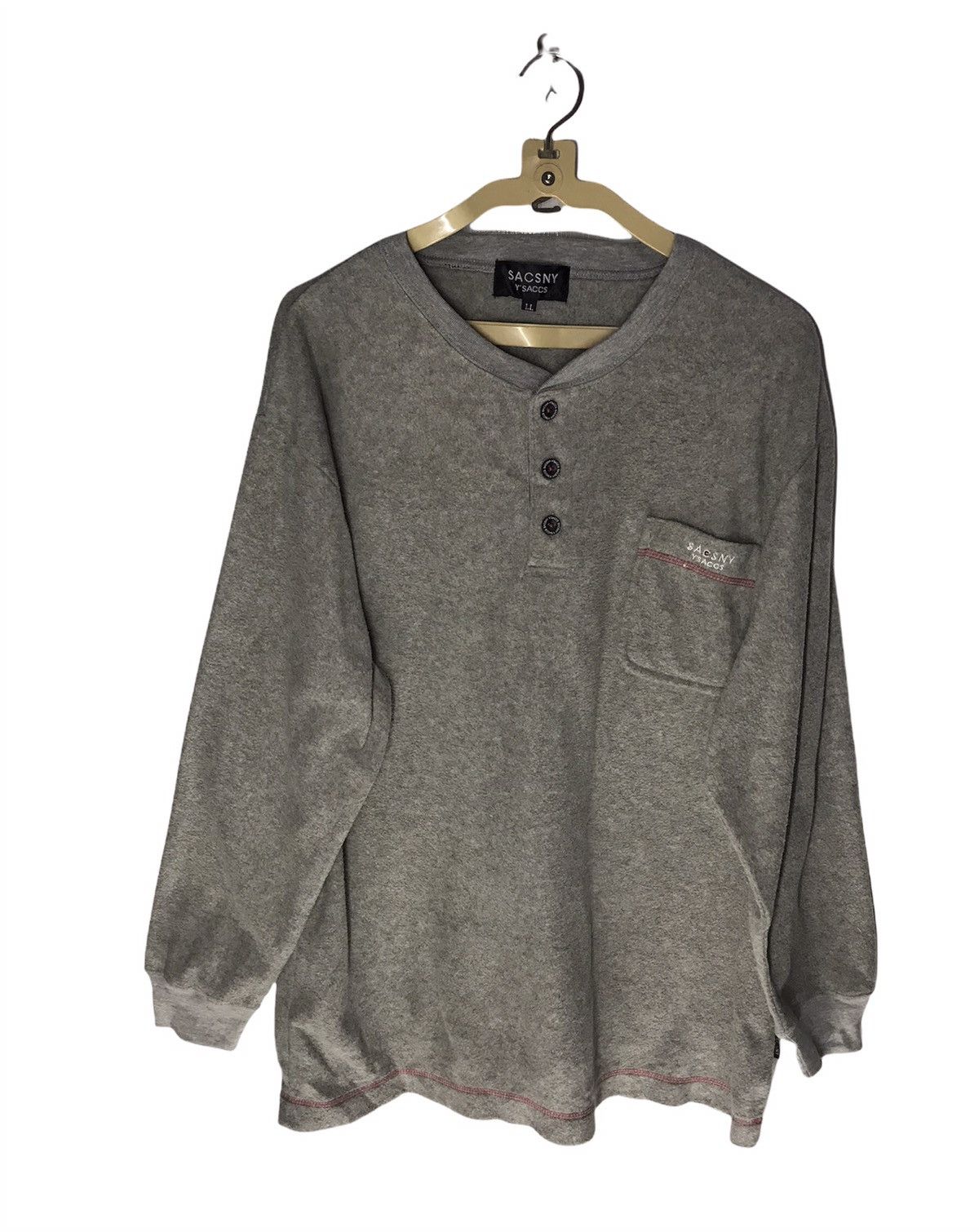 Japanese Brand × Yohji Yamamoto Sacsny y’saccs sweatshirt single pocket Size US L / EU 52-54 / 3 - 1 Thumbnail