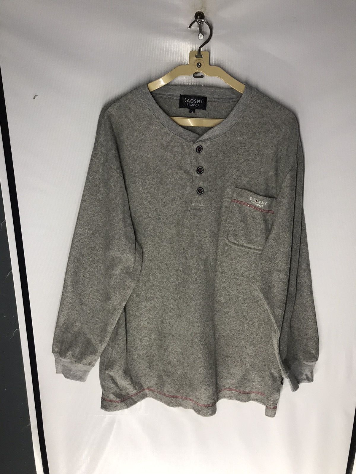 Japanese Brand × Yohji Yamamoto Sacsny y’saccs sweatshirt single pocket Size US L / EU 52-54 / 3 - 7 Thumbnail