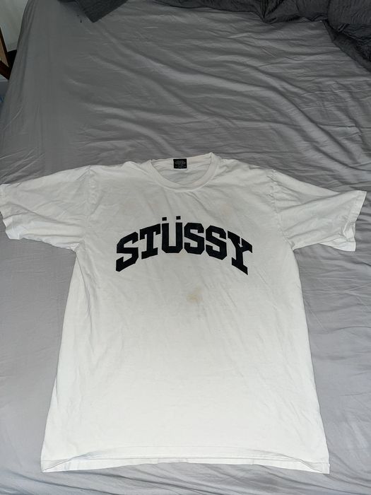 Stussy Stussy Block Sport Pigment Dyed Tee Natural Medium | Grailed